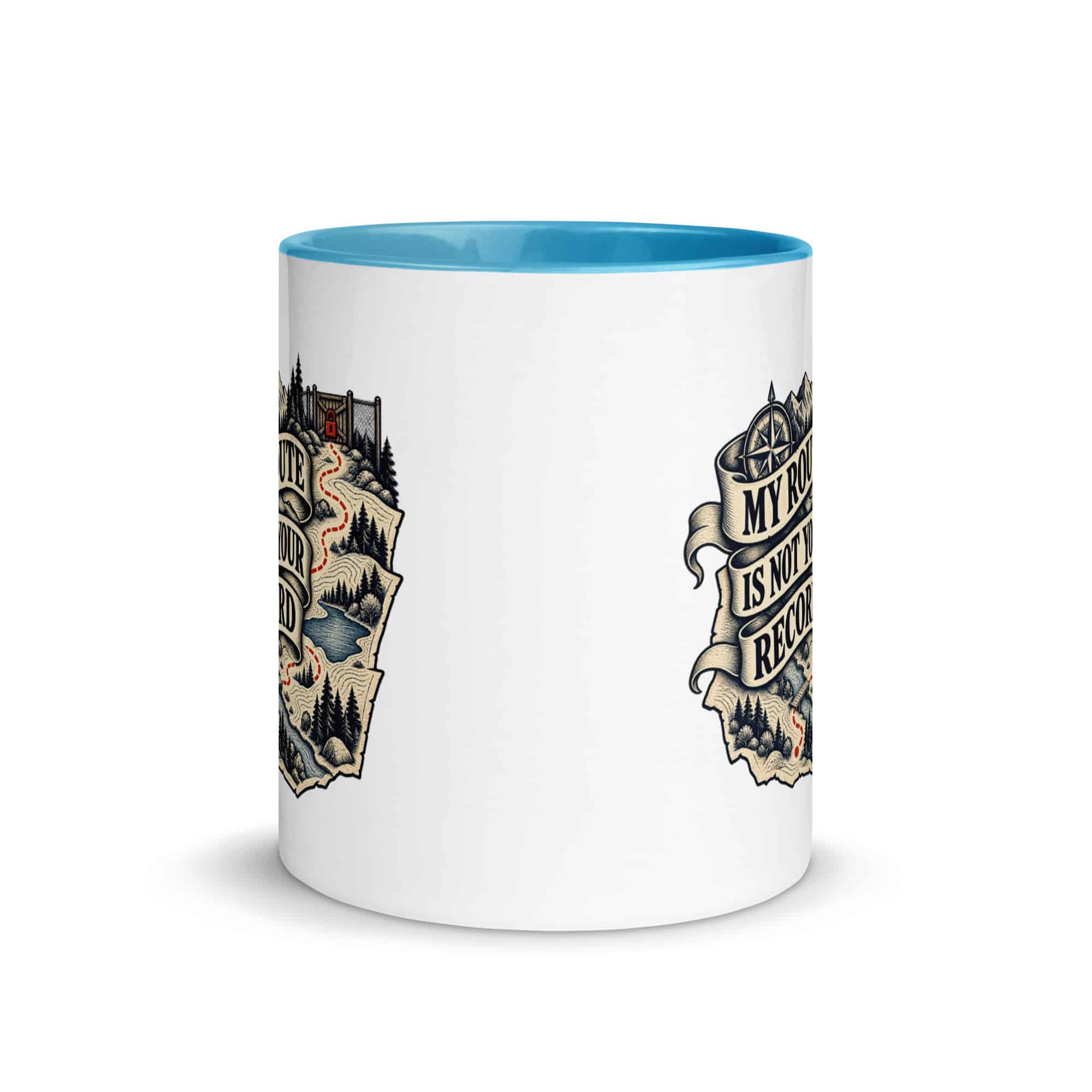 Color Inside Coffee Mug: My route is not your record
