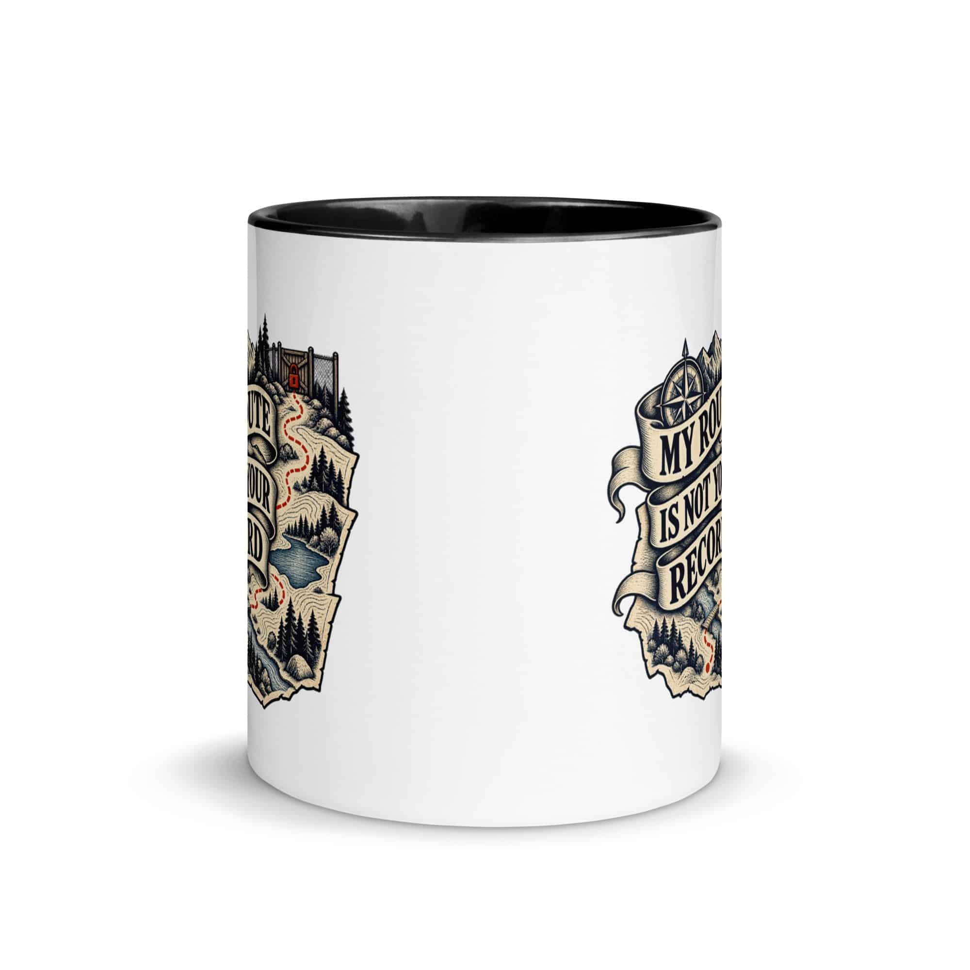 Color Inside Coffee Mug: My route is not your record