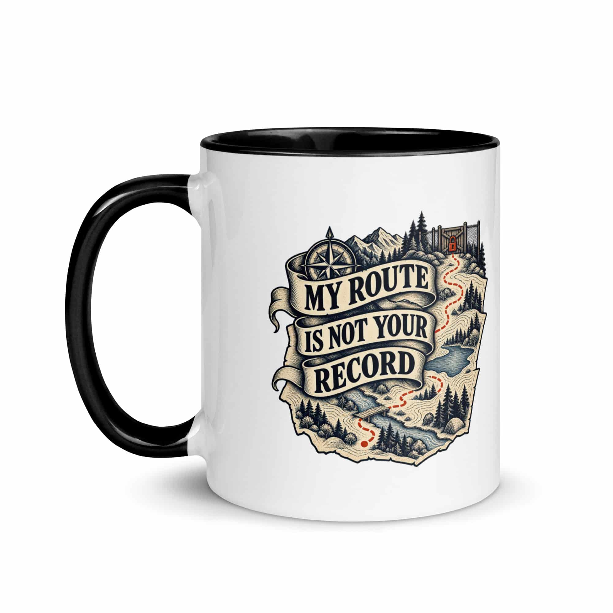 Color Inside Coffee Mug: My route is not your record