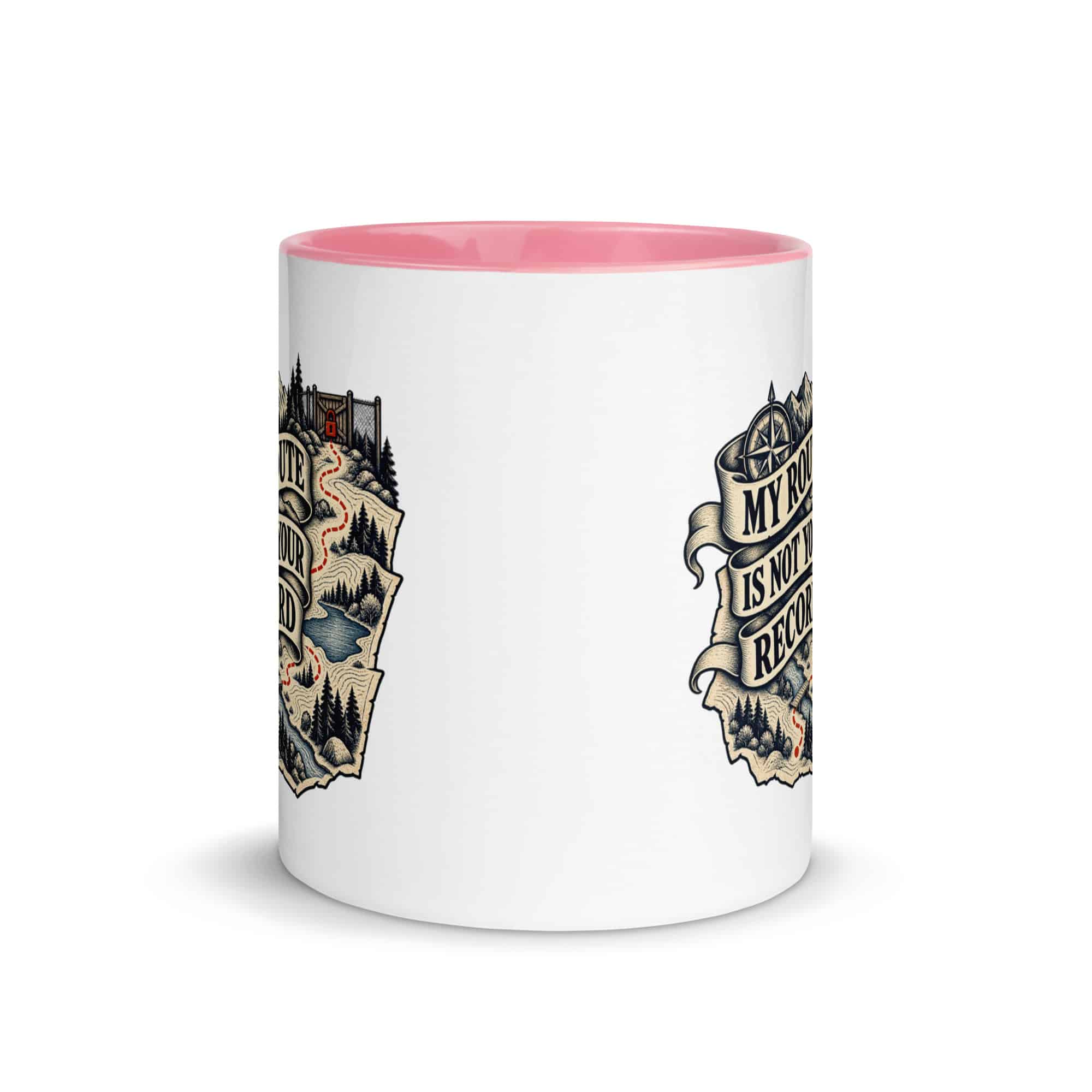 Color Inside Coffee Mug: My route is not your record