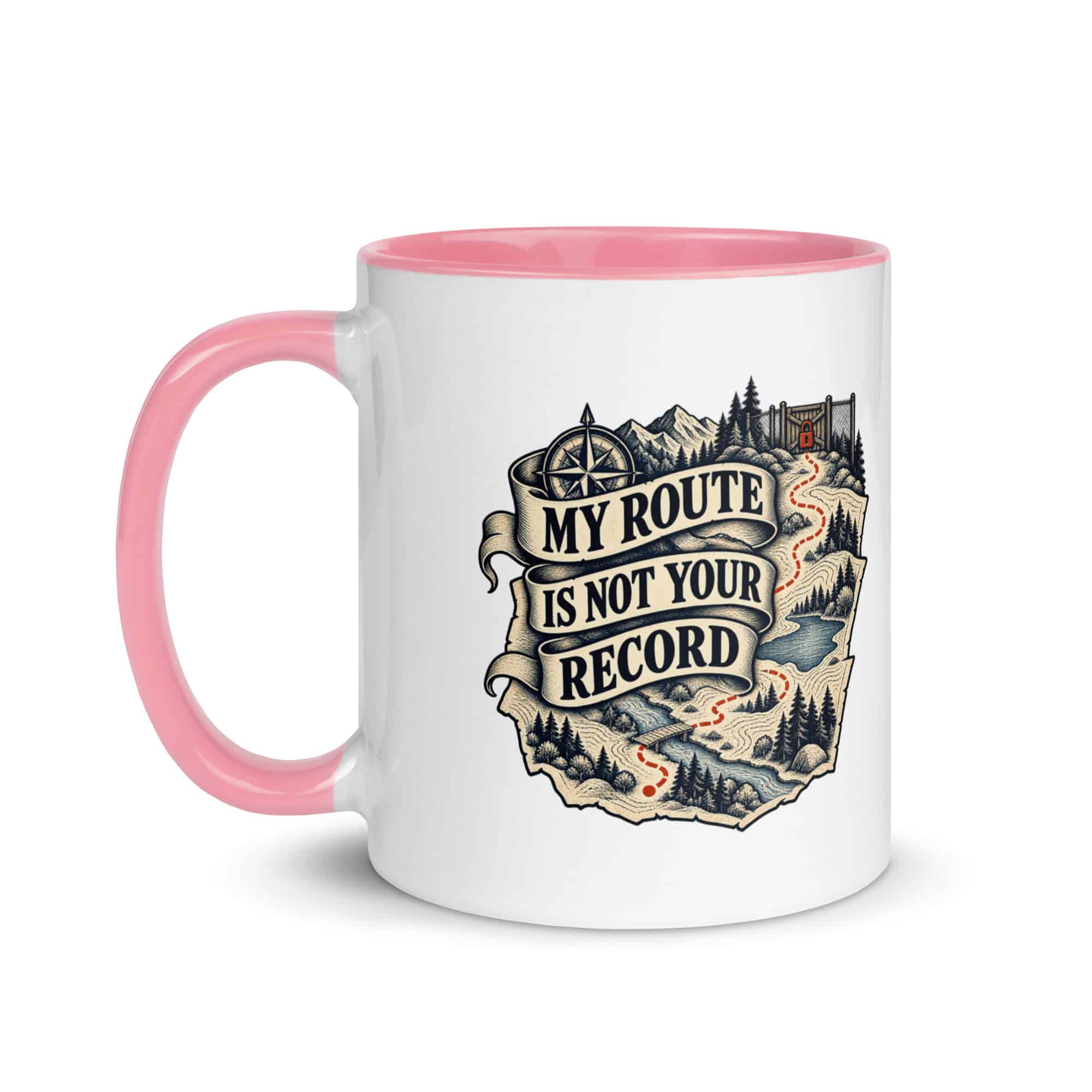 Color Inside Coffee Mug: My route is not your record