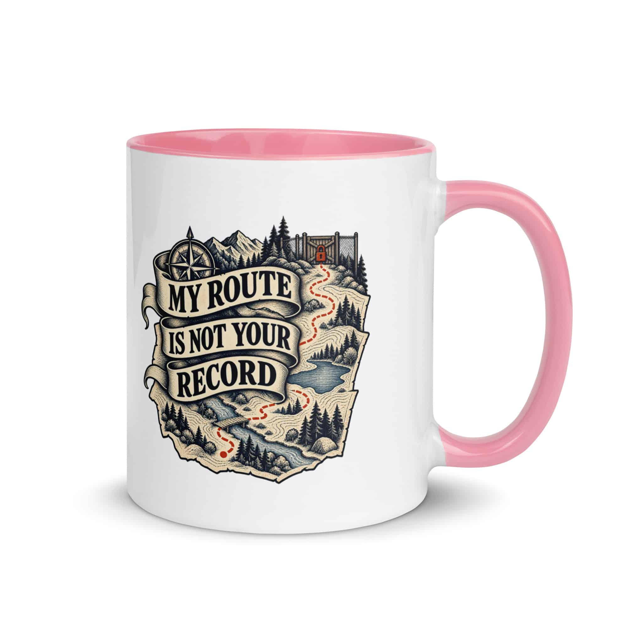 Color Inside Coffee Mug: My route is not your record