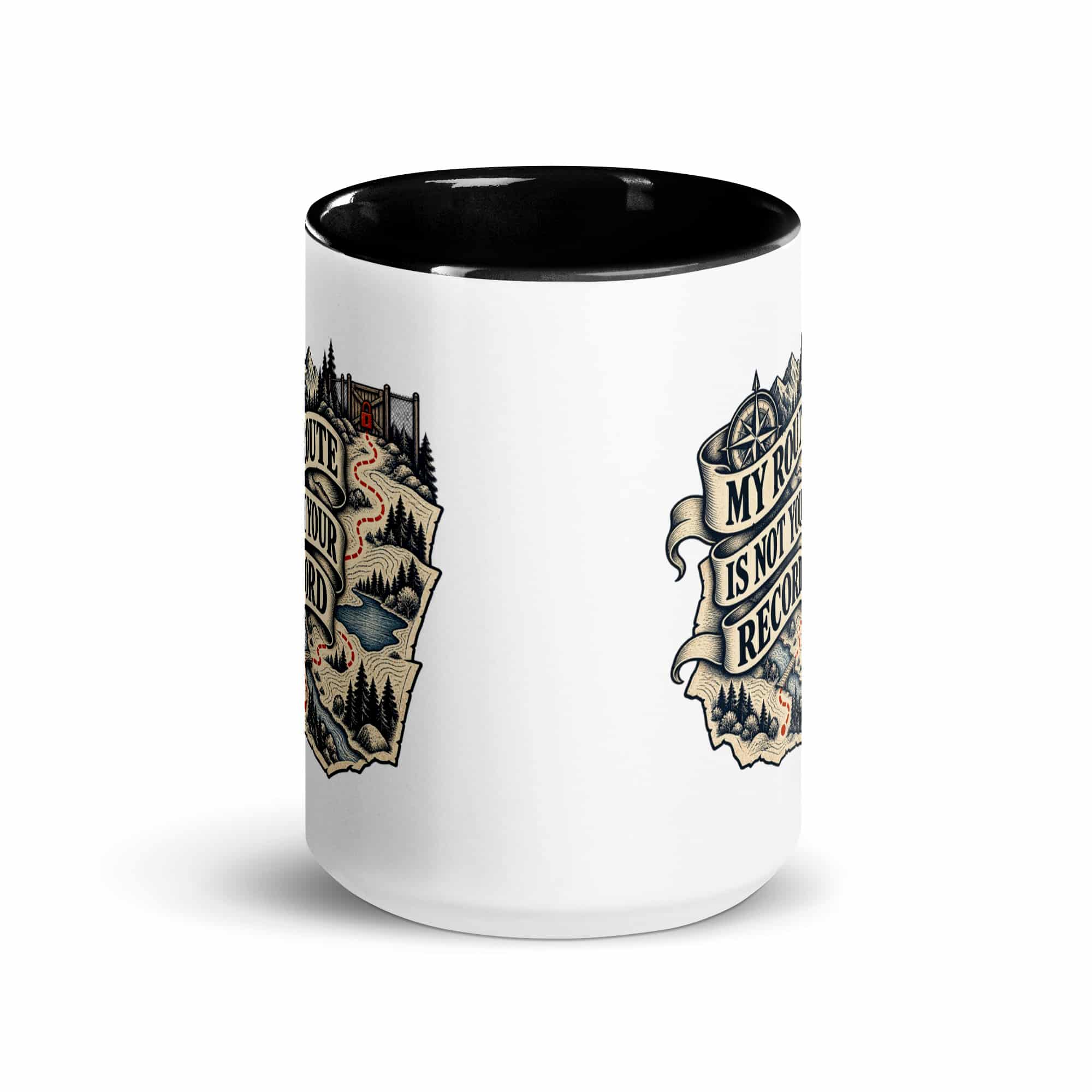 Color Inside Coffee Mug: My route is not your record