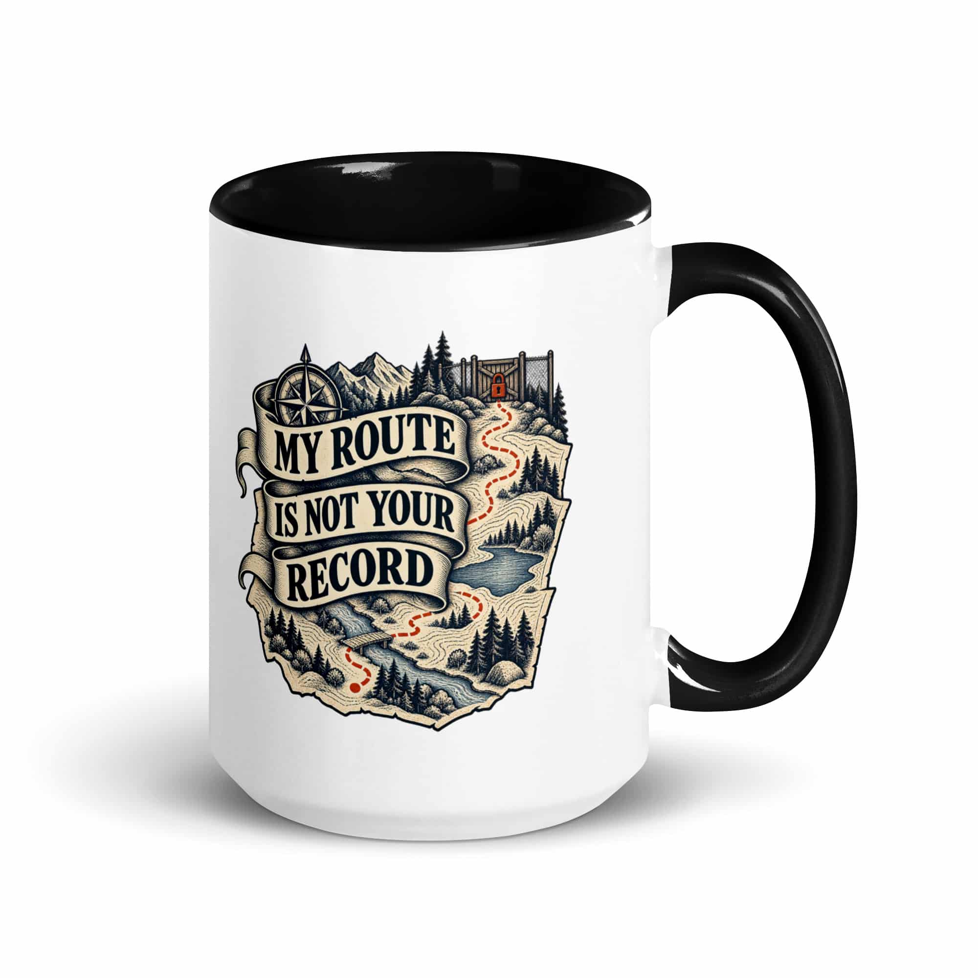 Color Inside Coffee Mug: My route is not your record