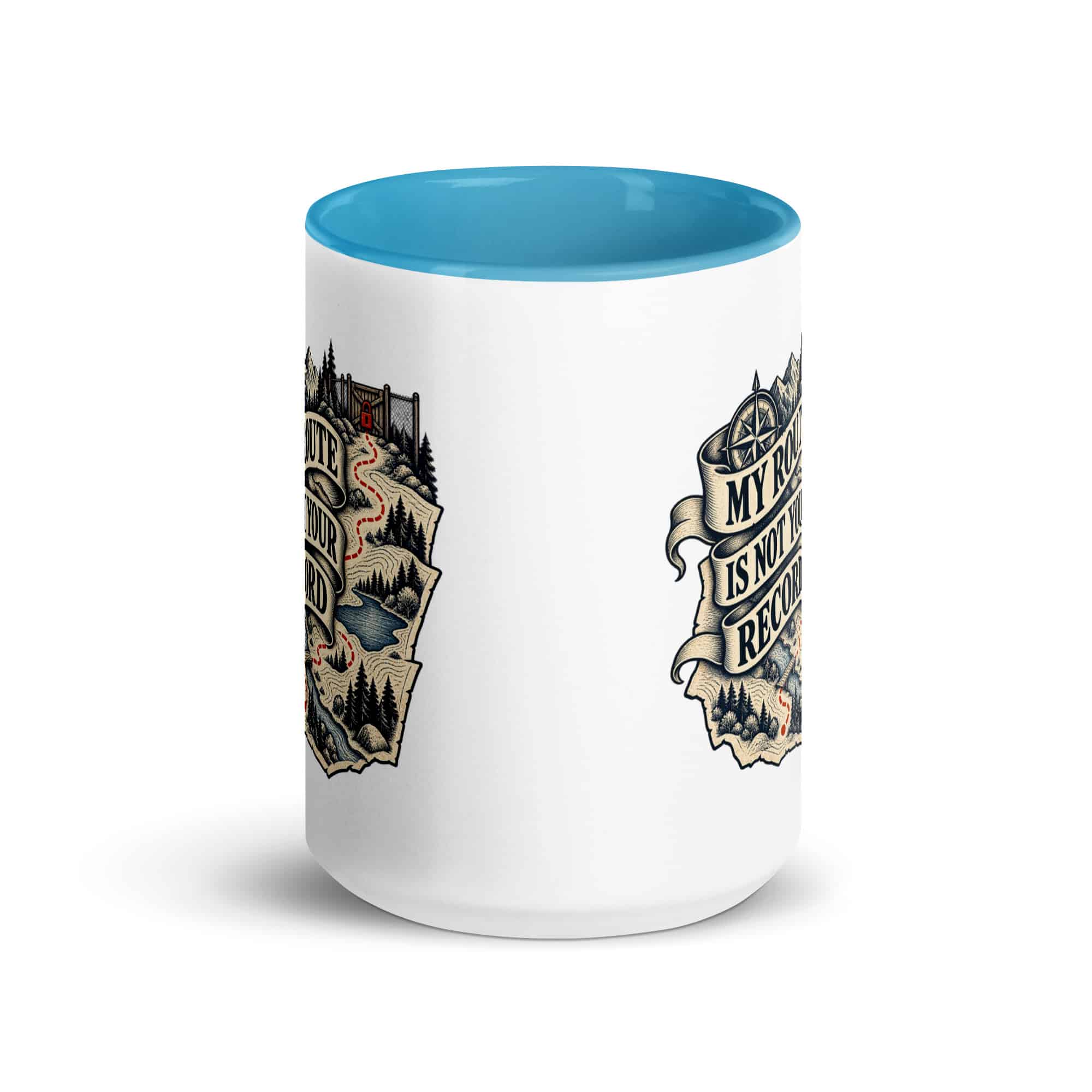 Color Inside Coffee Mug: My route is not your record