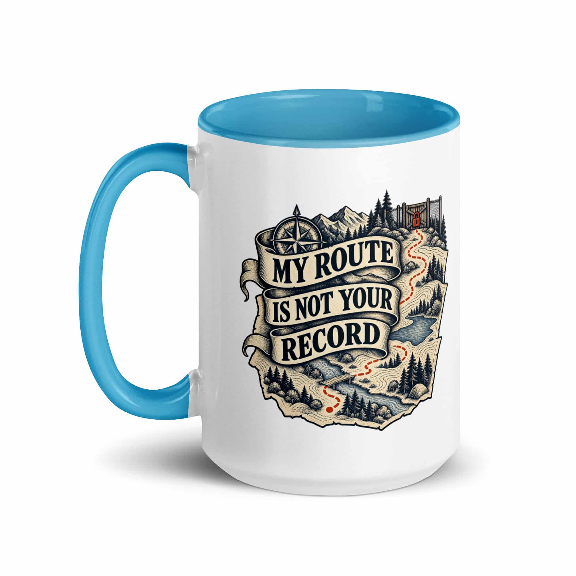 Color Inside Coffee Mug: My route is not your record