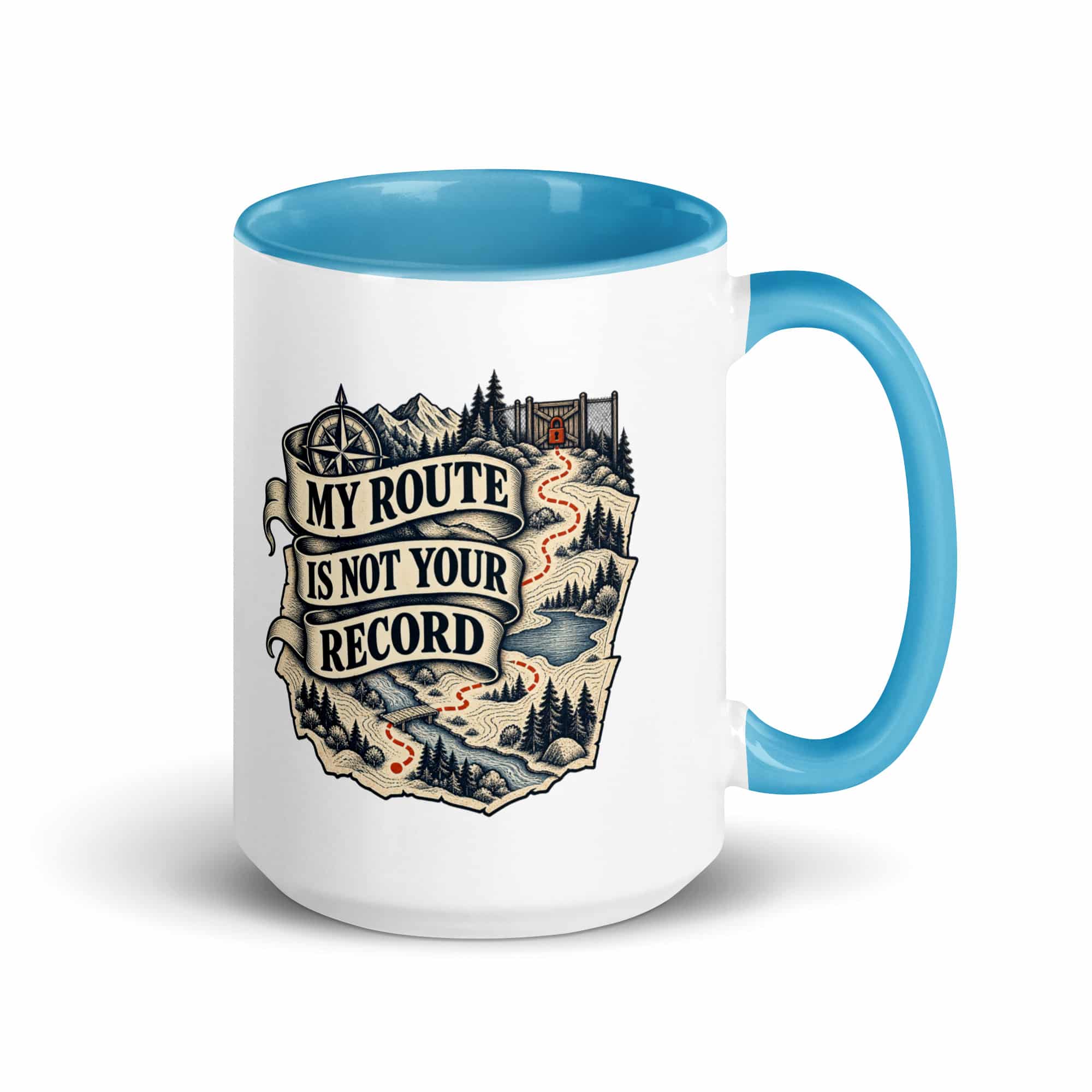 Color Inside Coffee Mug: My route is not your record