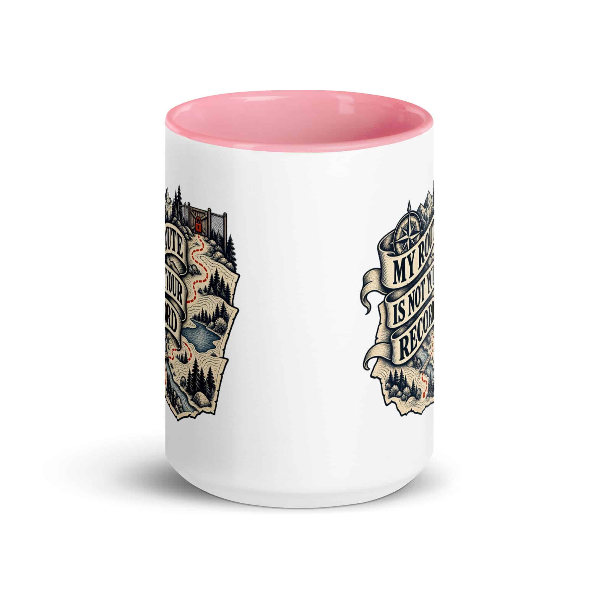 Color Inside Coffee Mug: My route is not your record
