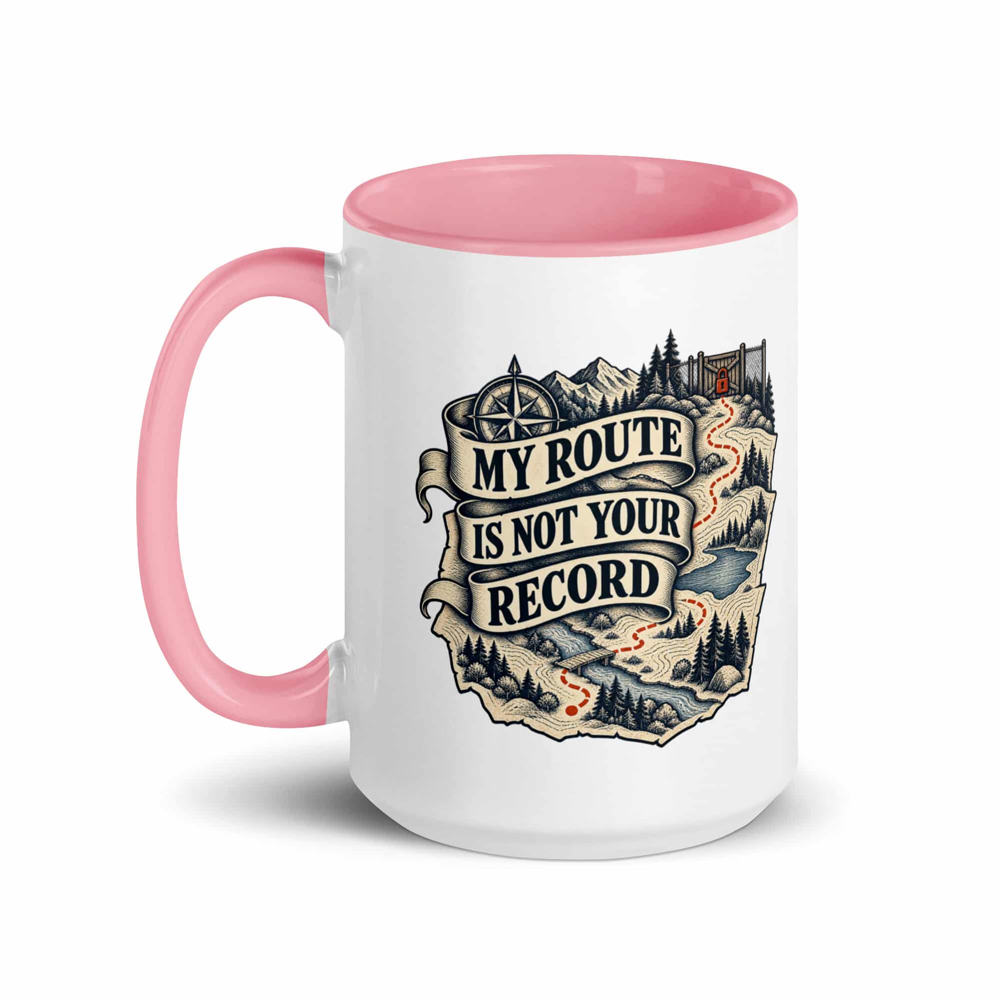 Color Inside Coffee Mug: My route is not your record
