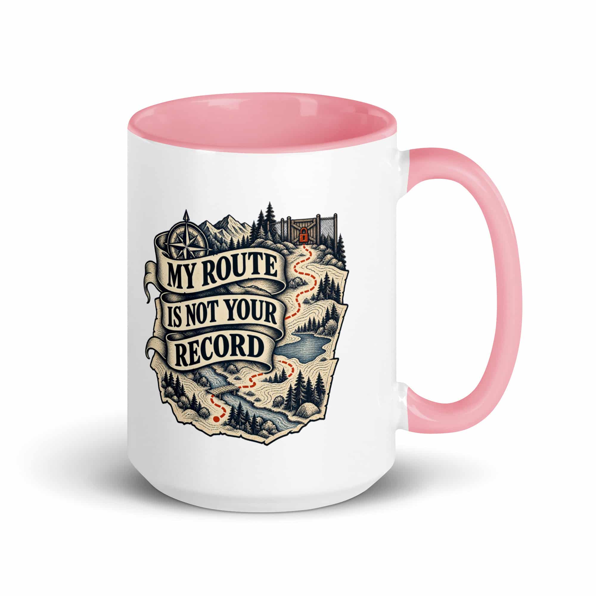 Color Inside Coffee Mug: My route is not your record