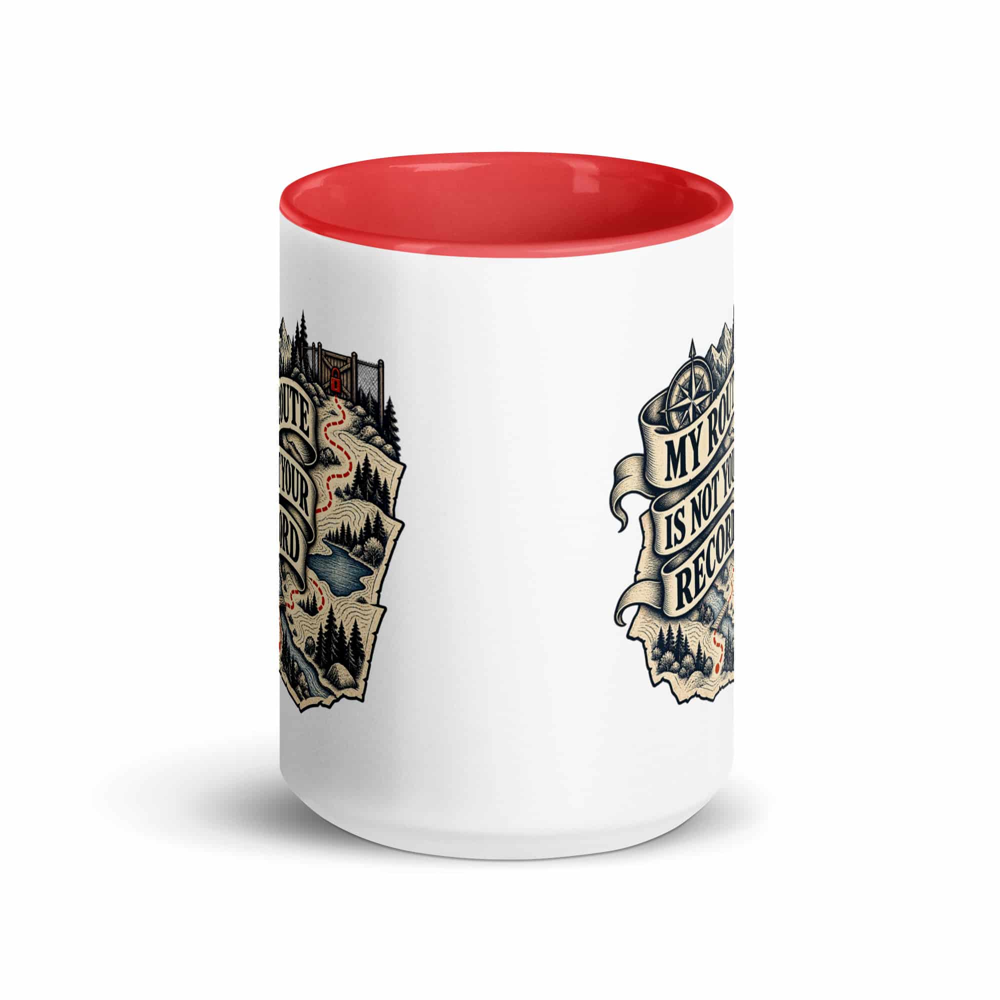 Color Inside Coffee Mug: My route is not your record