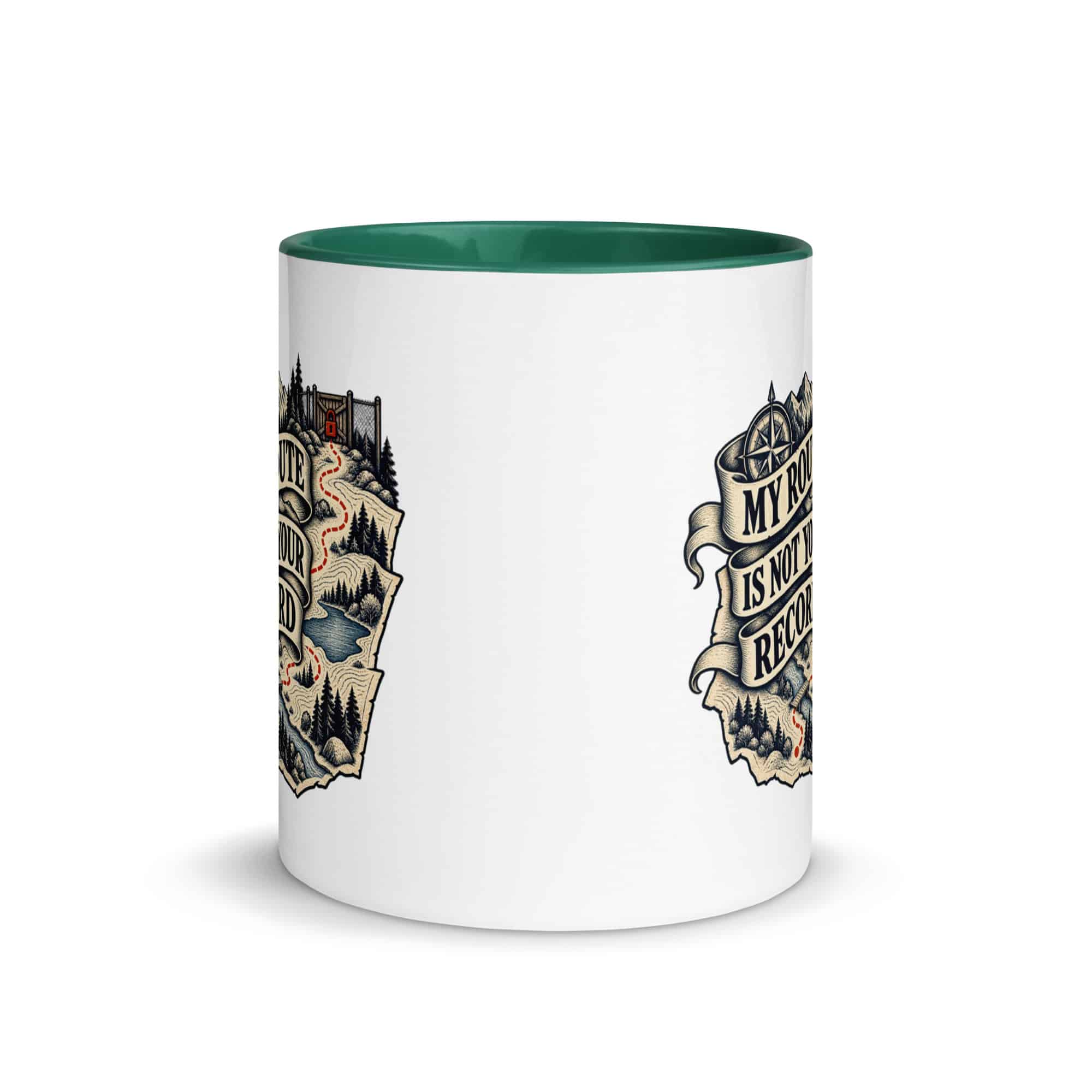 Color Inside Coffee Mug: My route is not your record
