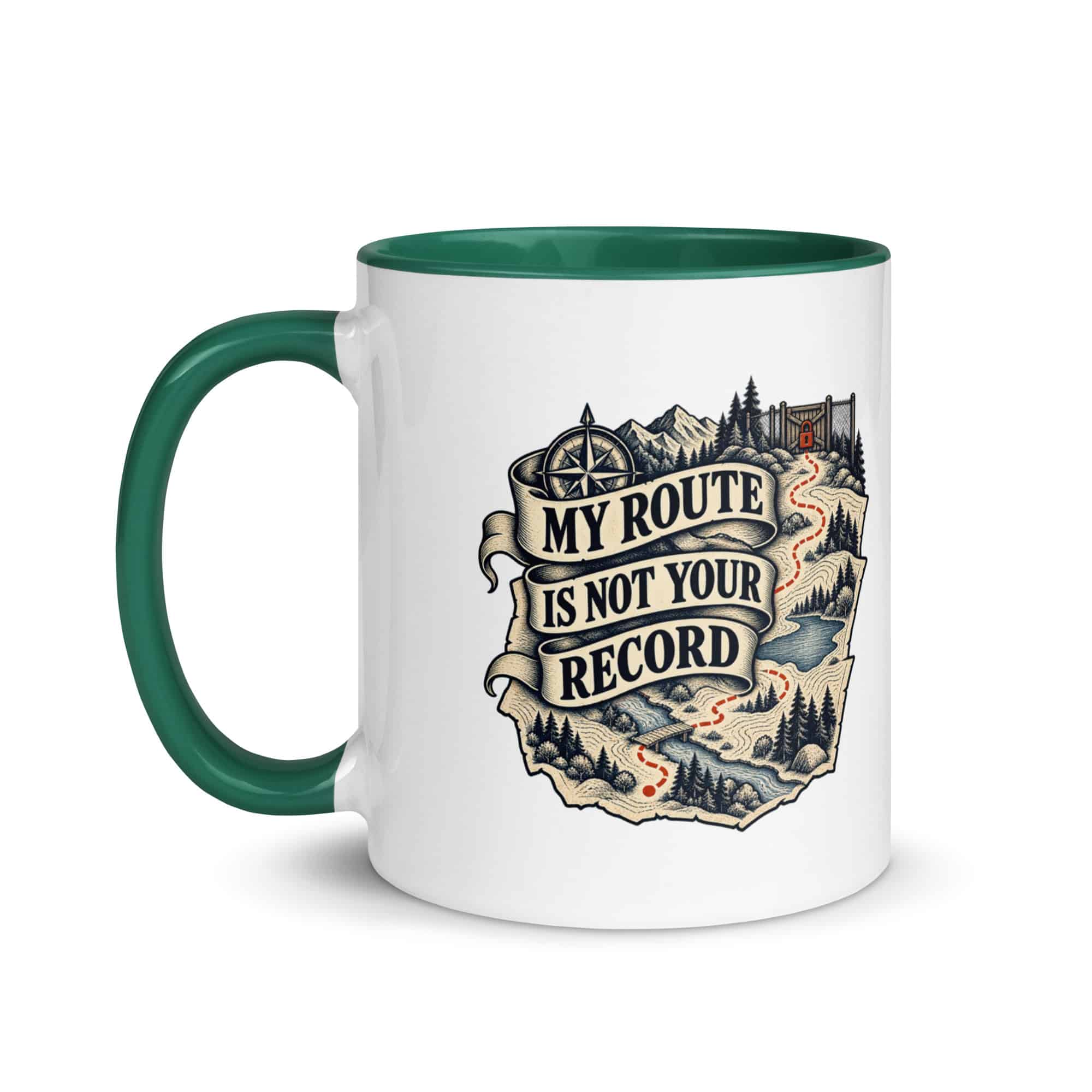 Color Inside Coffee Mug: My route is not your record