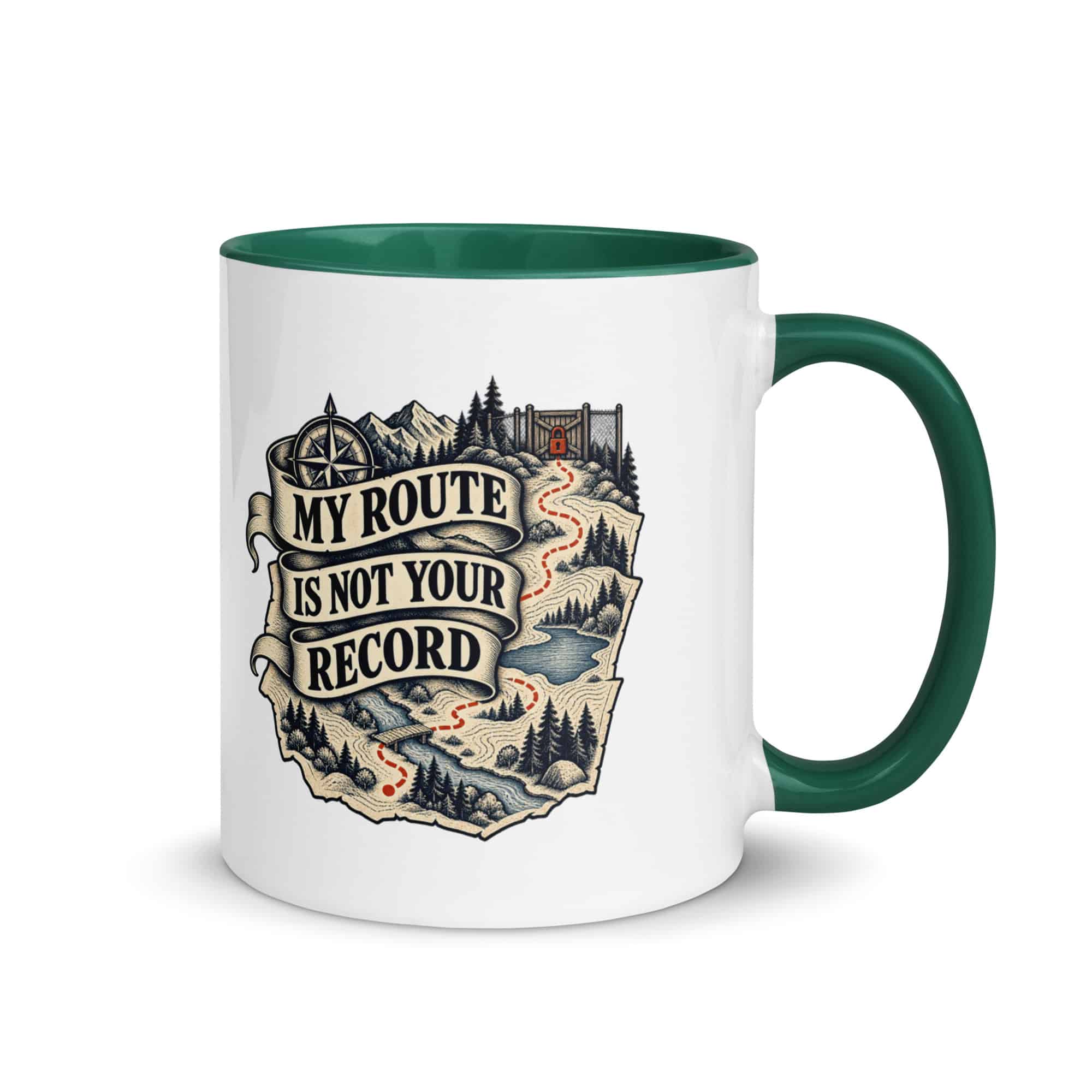 Color Inside Coffee Mug: My route is not your record