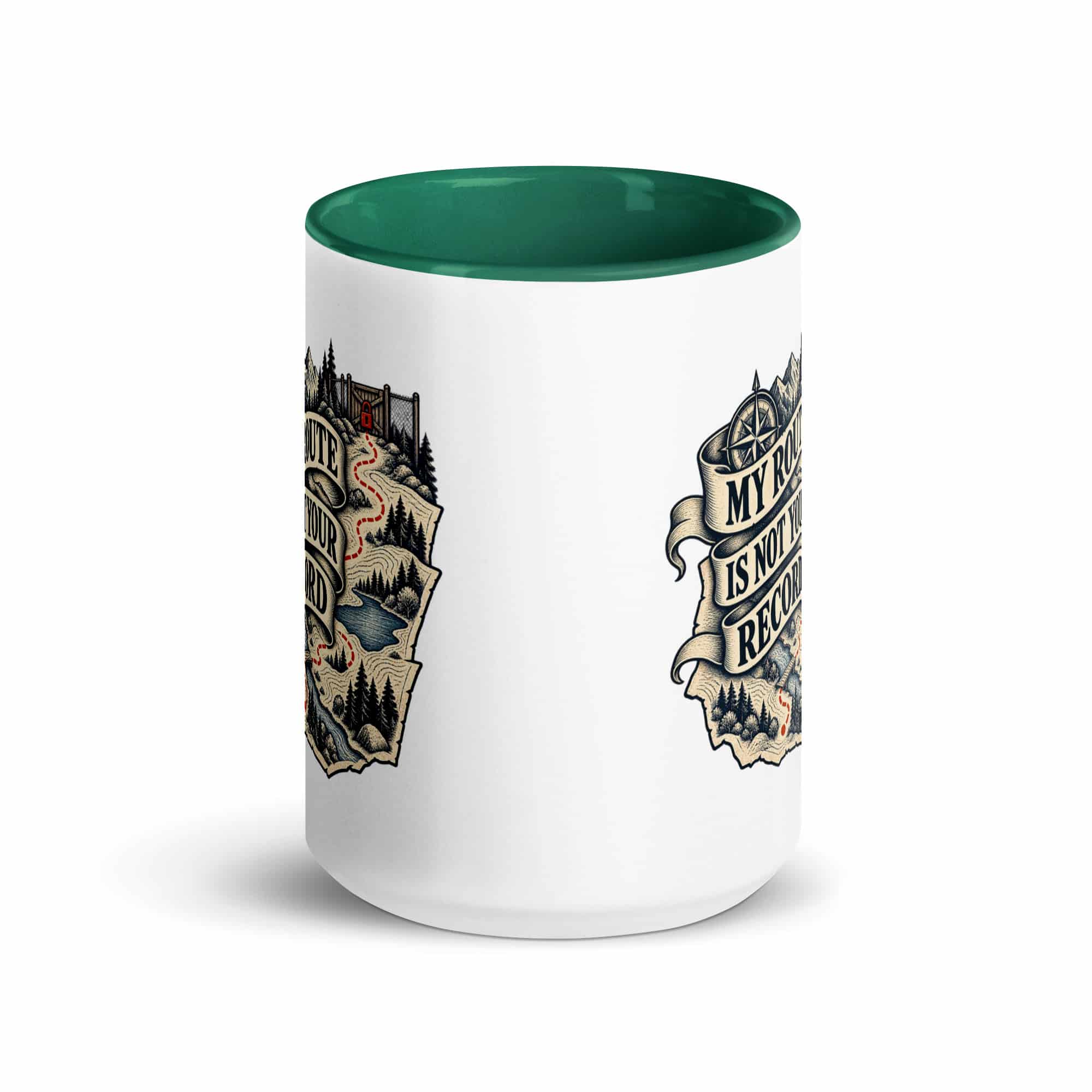 Color Inside Coffee Mug: My route is not your record