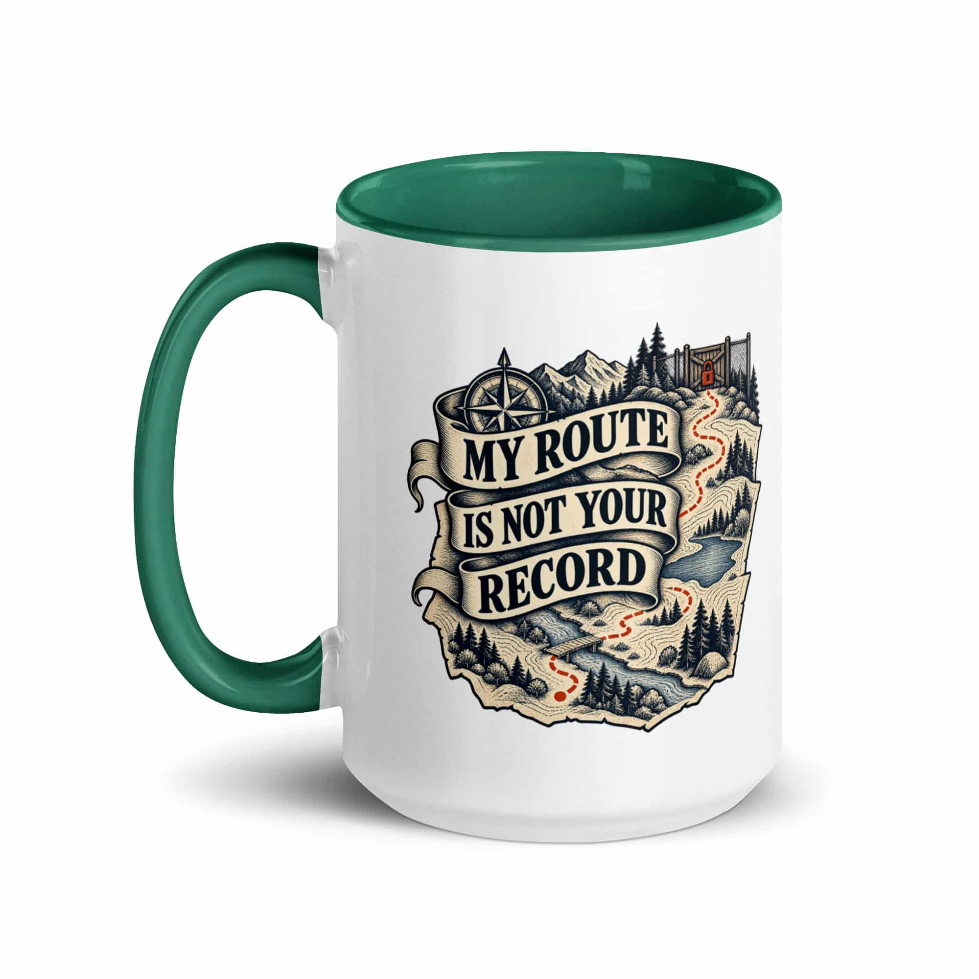 Color Inside Coffee Mug: My route is not your record