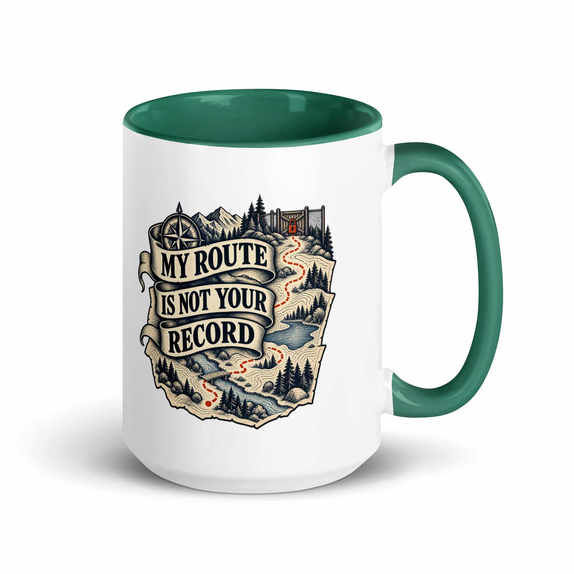 Color Inside Coffee Mug: My route is not your record