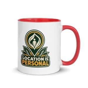 Color Inside Coffee Mug: Location is personal - 11 oz - Main