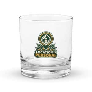 Rocks Glass: Location is personal - 10.5 oz - Main