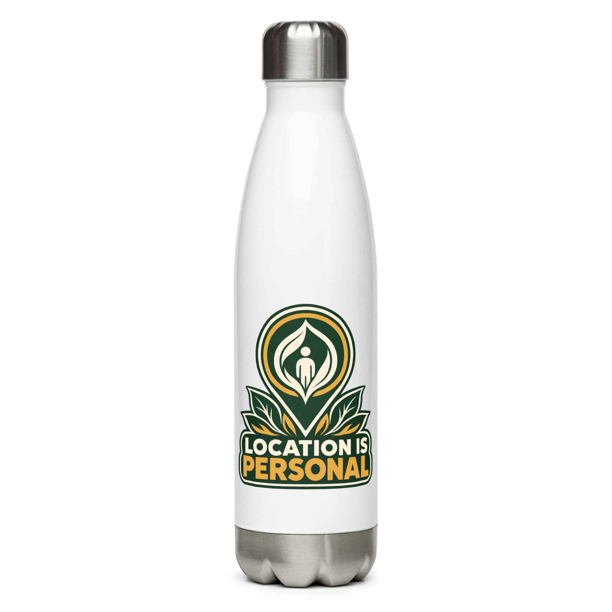 Stainless Steel Water Bottle: Location is personal
