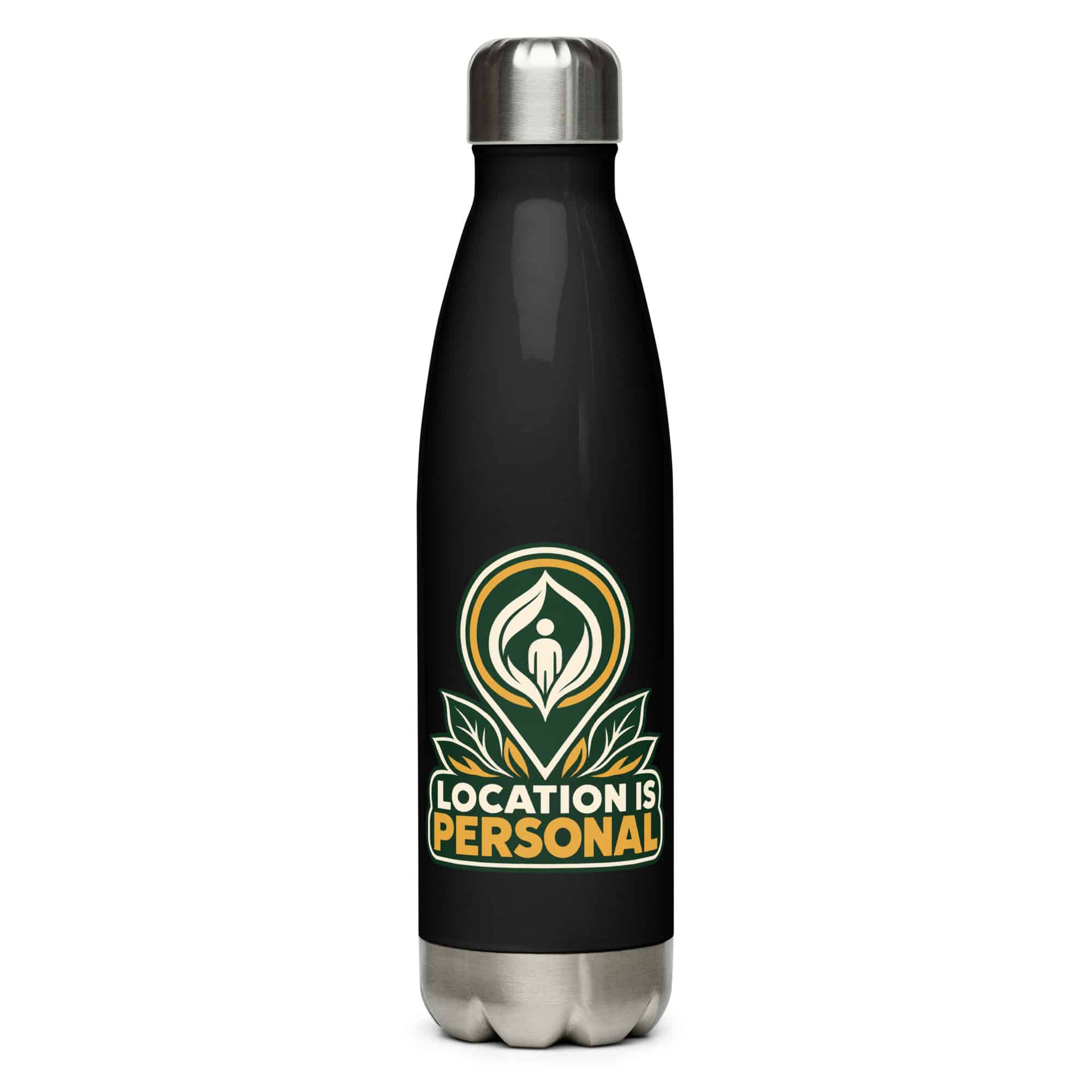 Stainless Steel Water Bottle: Location is personal