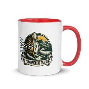 Color Inside Coffee Mug: No permission. No tracking. - 11 oz - Main