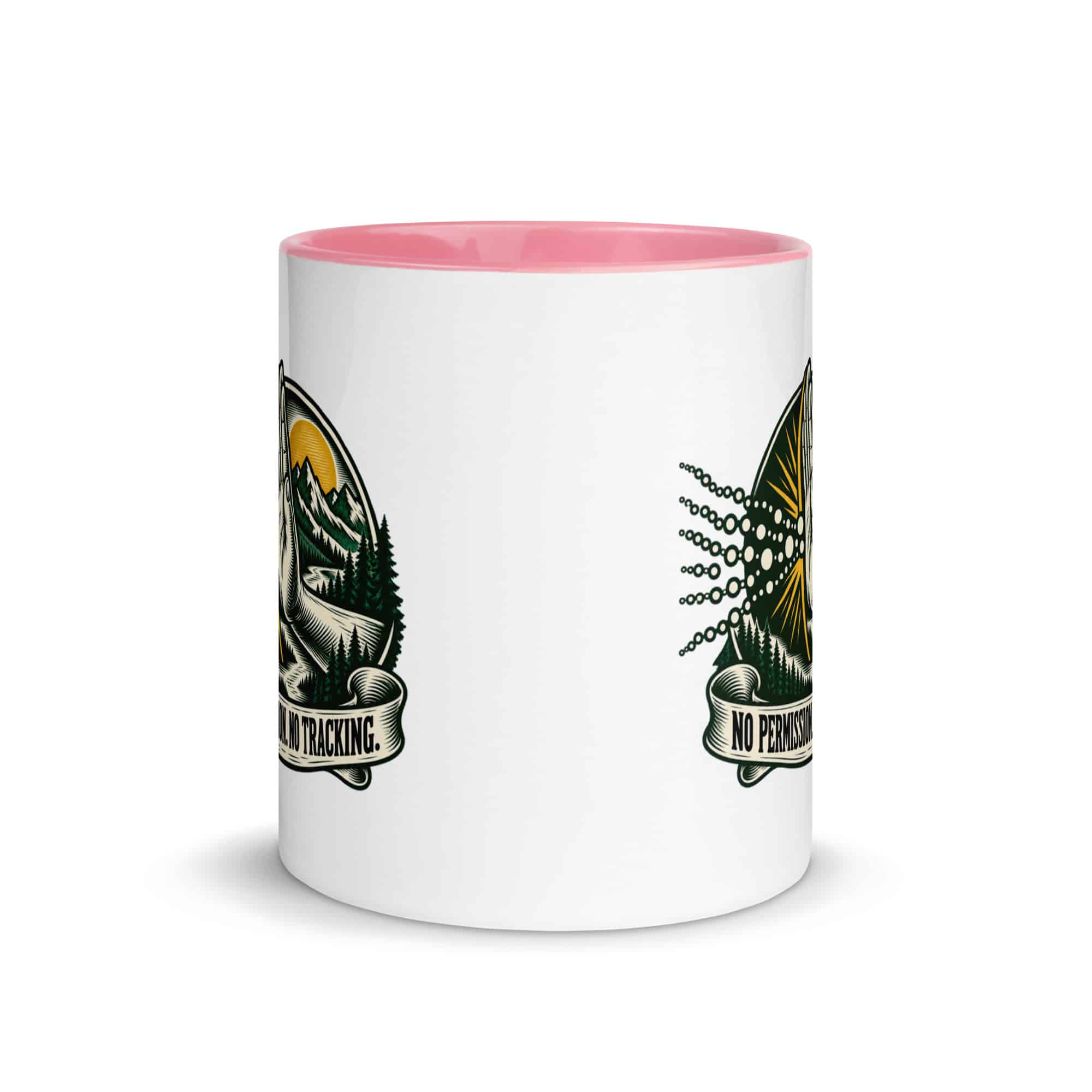 Color Inside Coffee Mug: No permission. No tracking.
