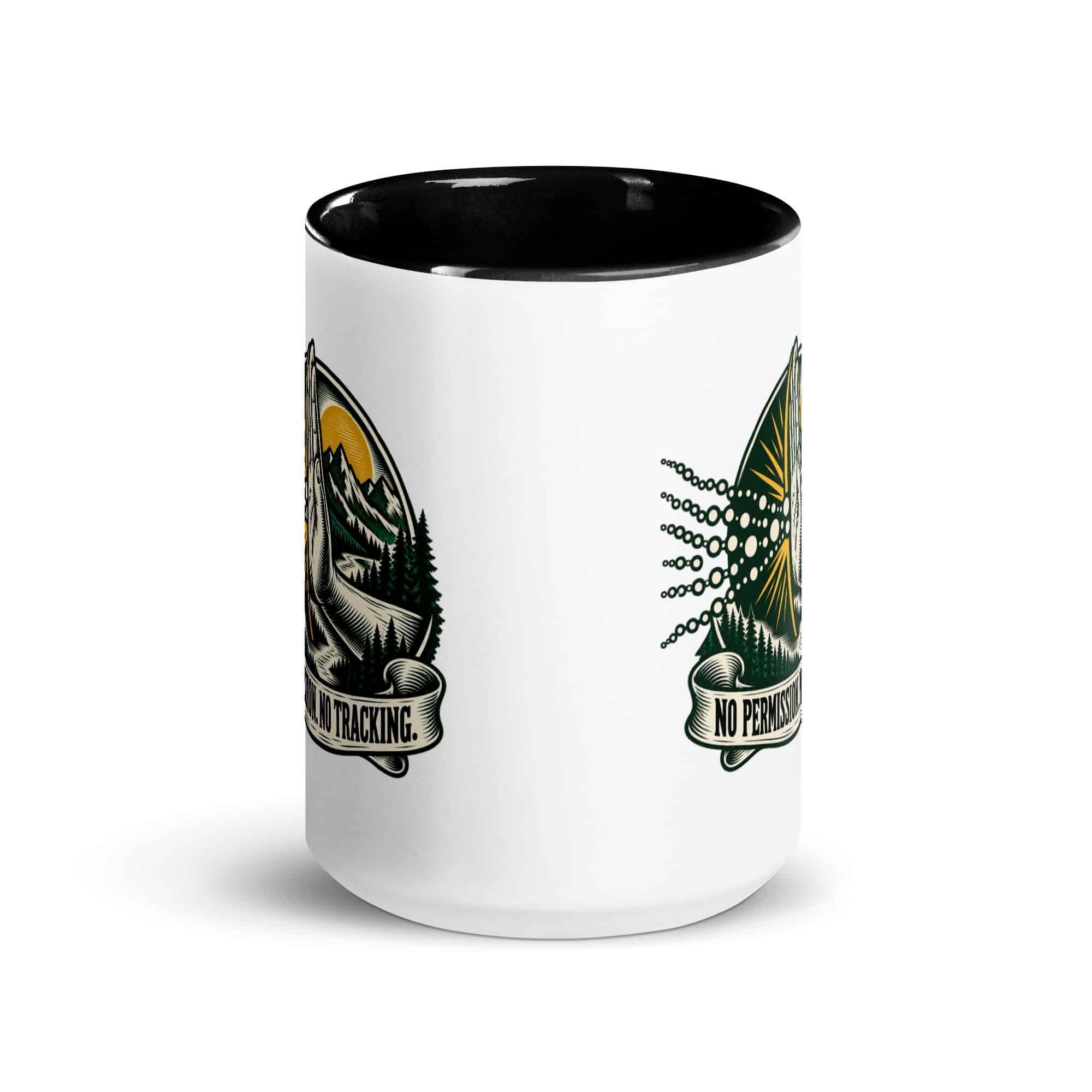 Color Inside Coffee Mug: No permission. No tracking.