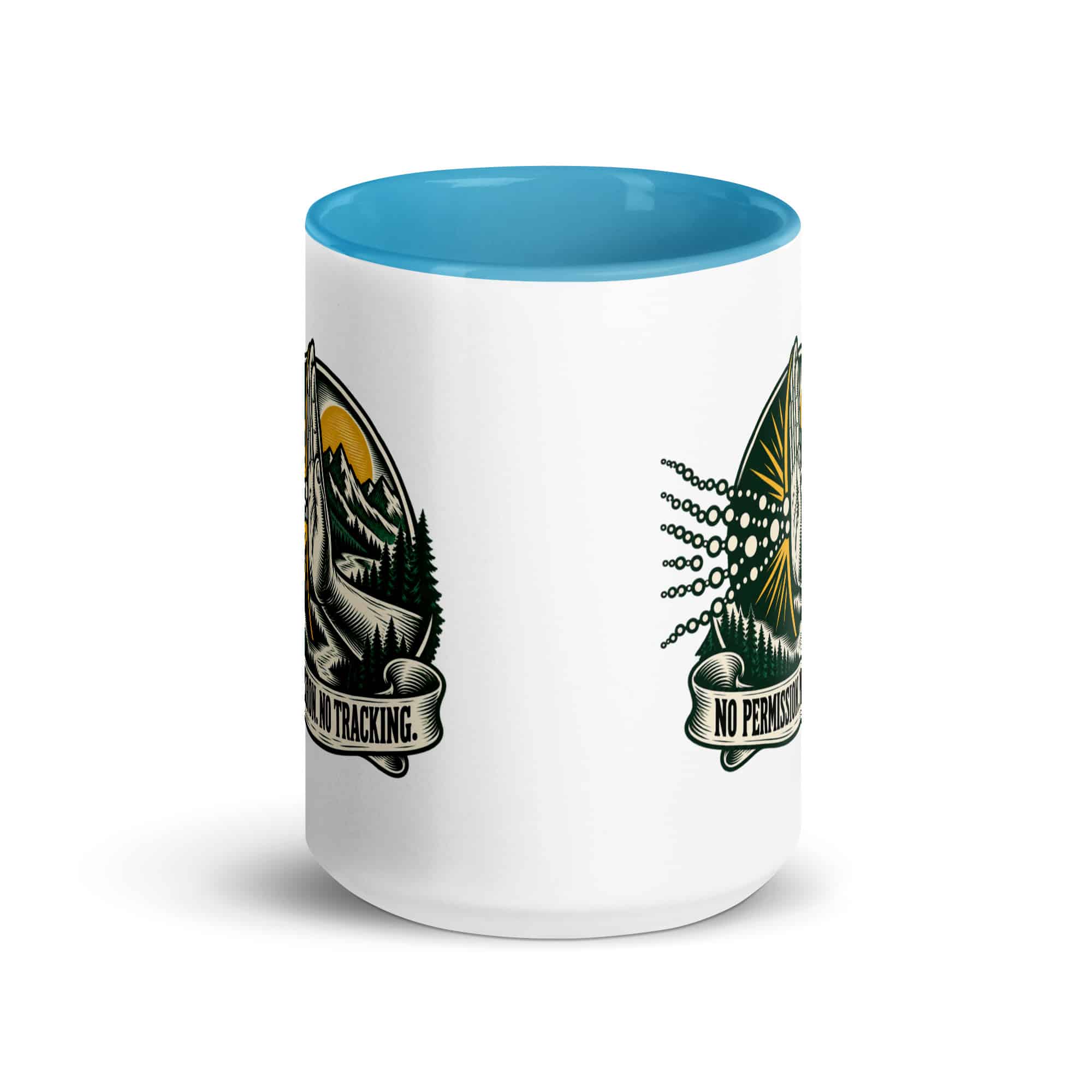 Color Inside Coffee Mug: No permission. No tracking.