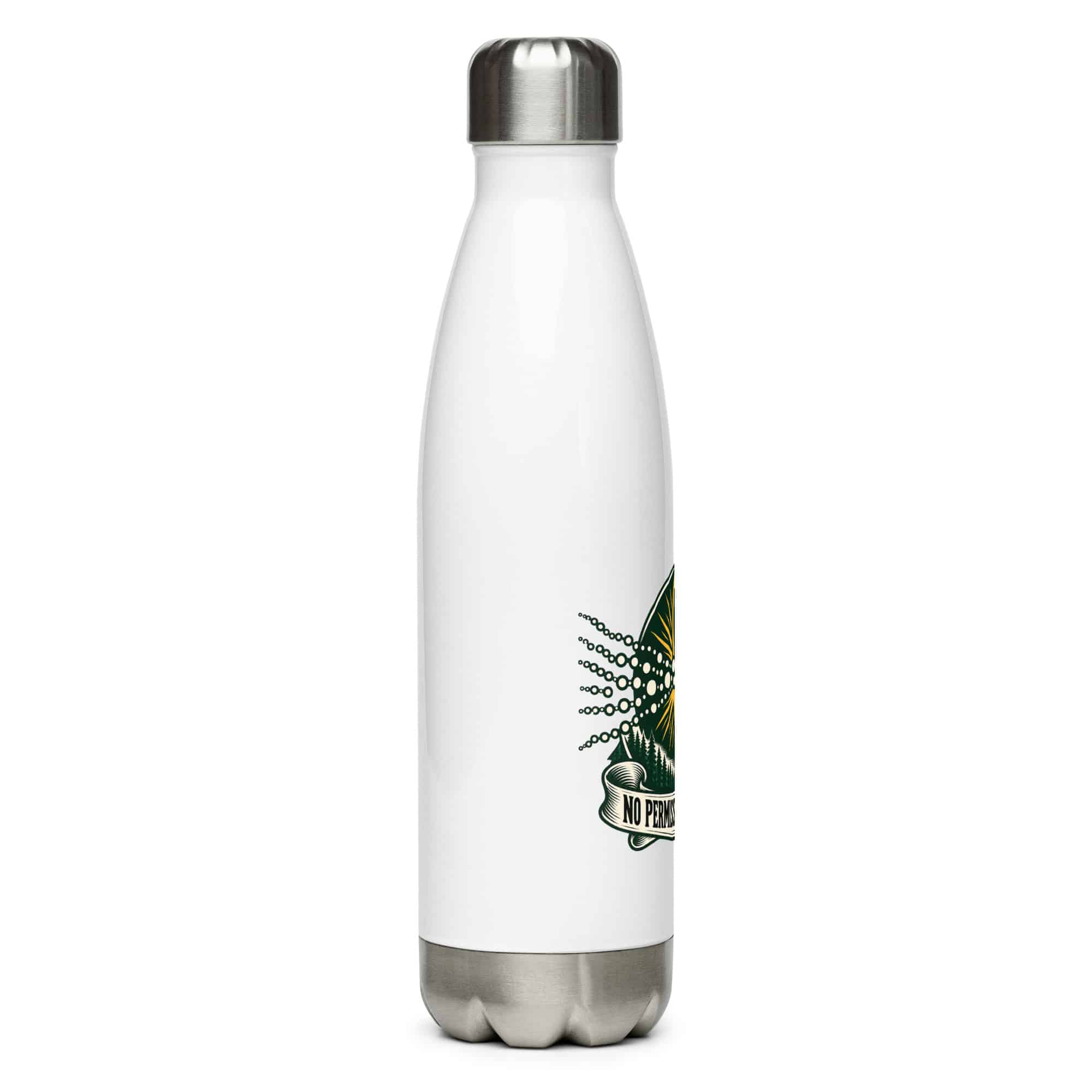 Stainless Steel Water Bottle: No permission. No tracking.