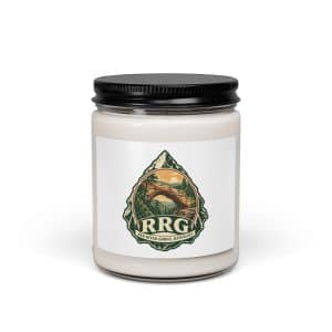 Red River Gorge Soy Wax Candle: RRG, Vintage Round Badge - 9oz - Main