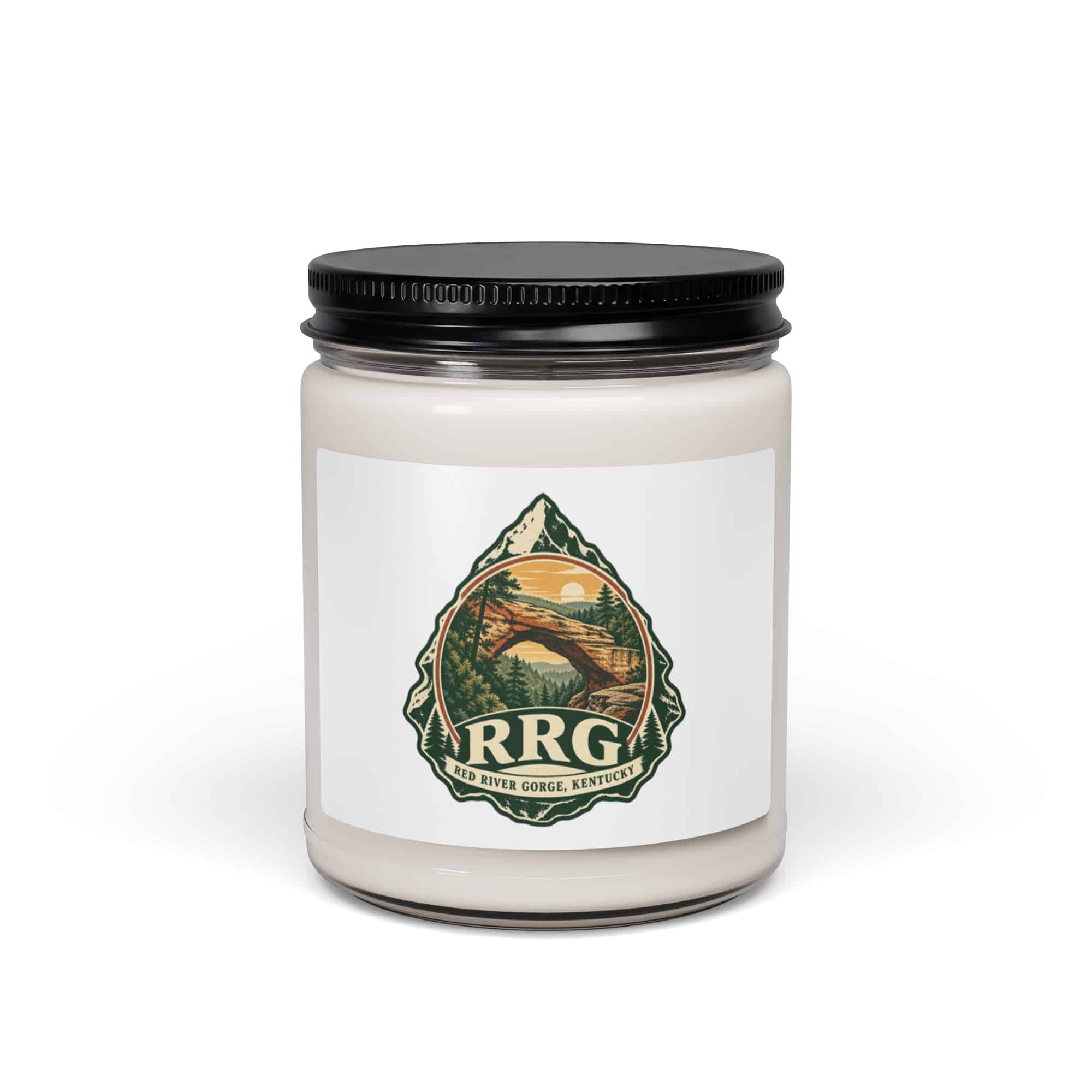 Red River Gorge Soy Wax Candle: RRG, Vintage Round Badge