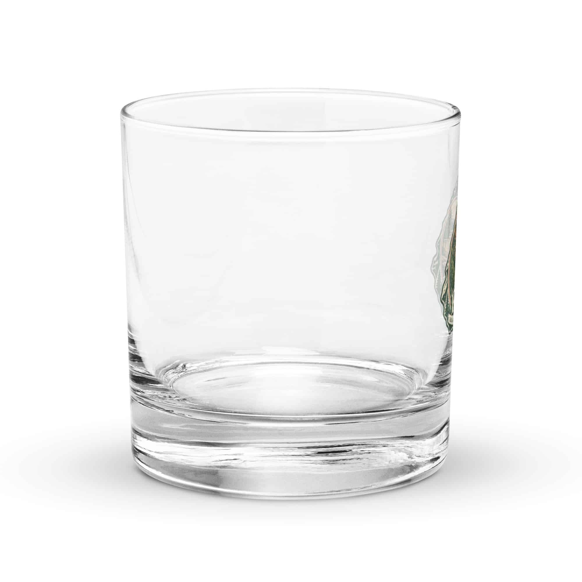 Red River Gorge Rocks Glass: RRG, Vintage Round Badge