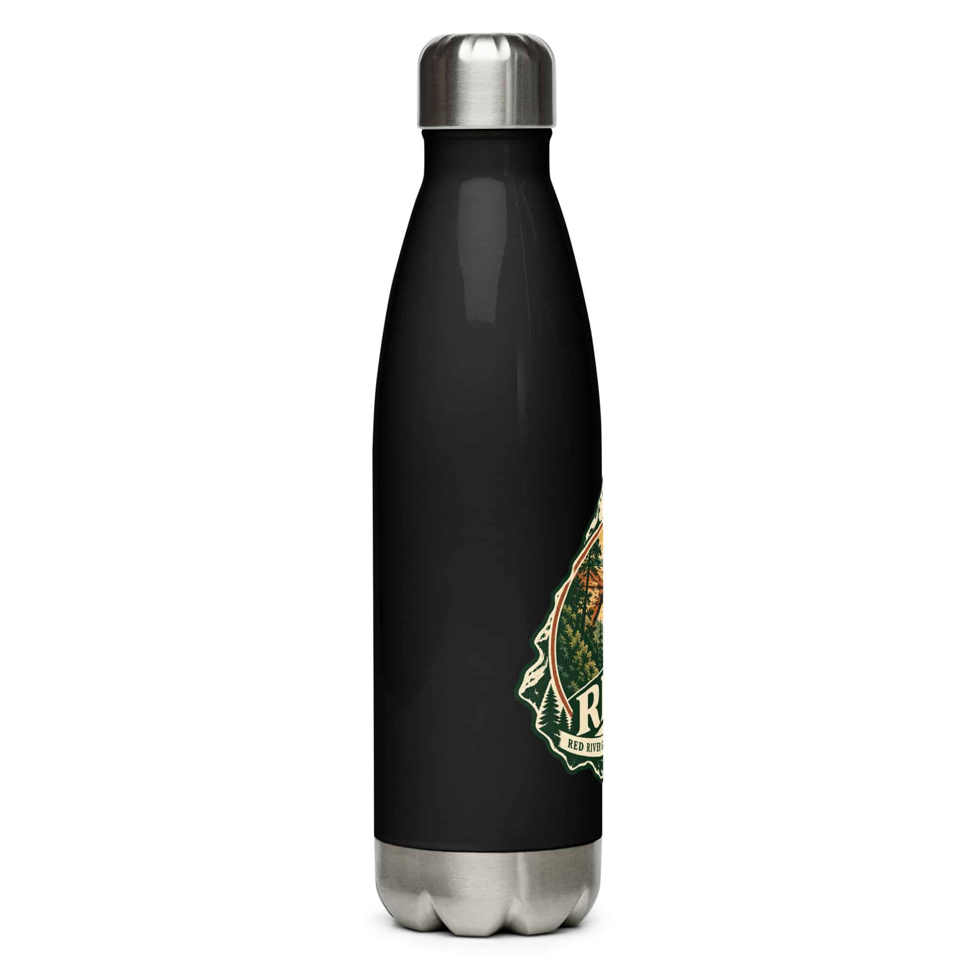 Red River Gorge Stainless Steel Water Bottle: RRG, Vintage Round Badge