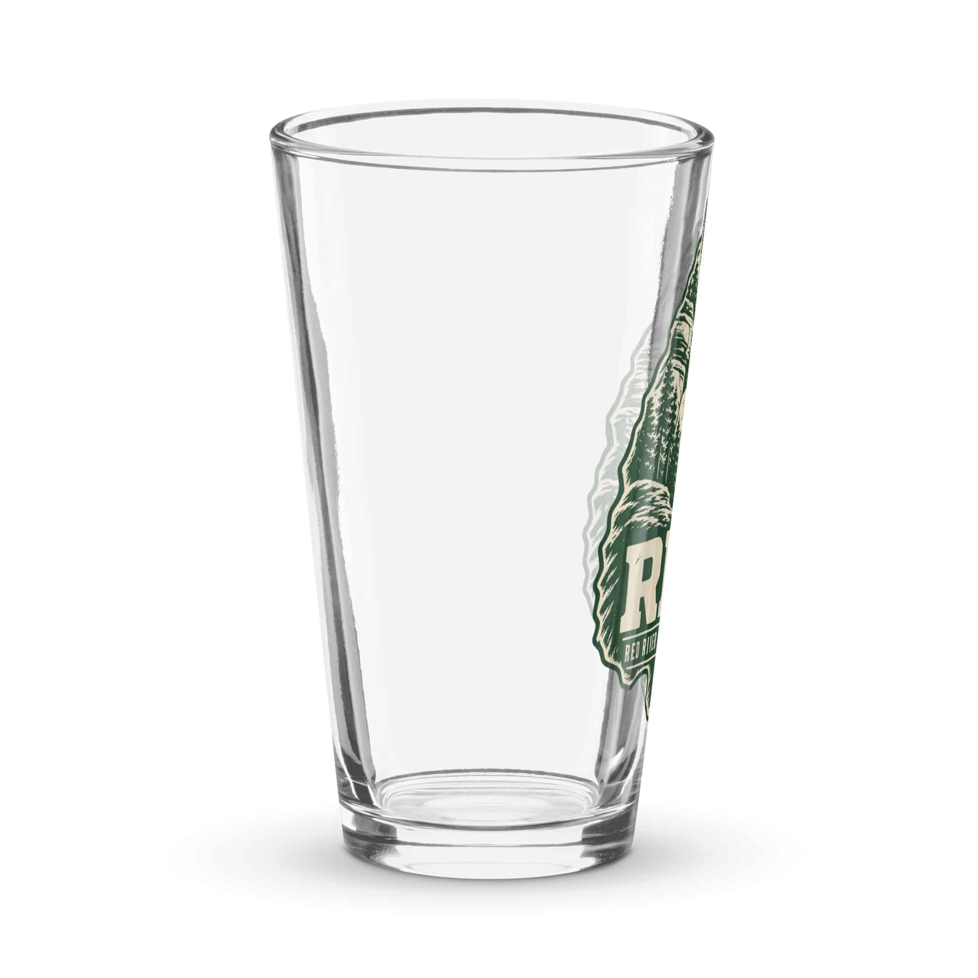 Red River Gorge Pint Glass: RRG, Forest Ink Stamp