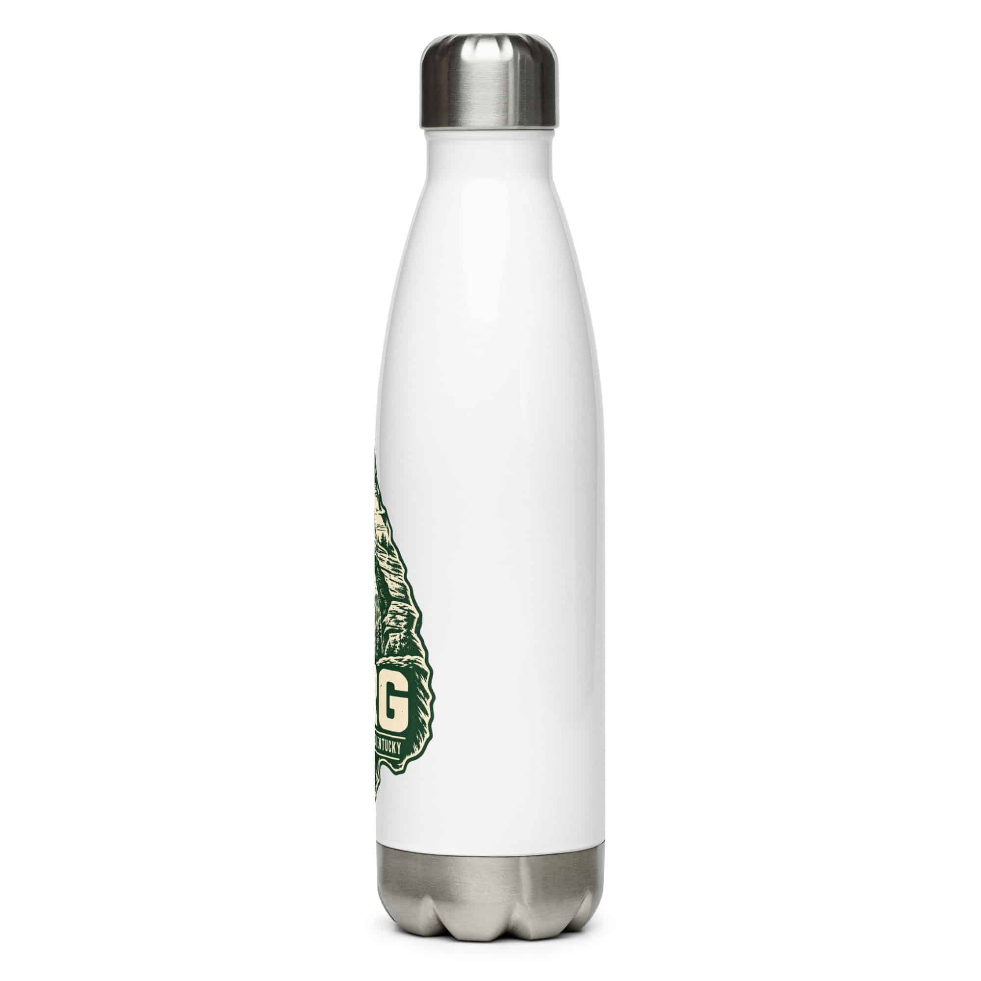 Red River Gorge Stainless Steel Water Bottle: RRG, Forest Ink Stamp