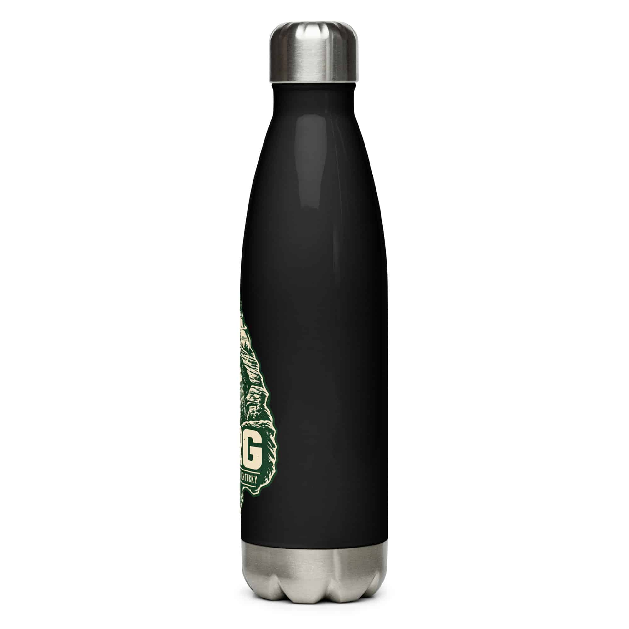 Red River Gorge Stainless Steel Water Bottle: RRG, Forest Ink Stamp