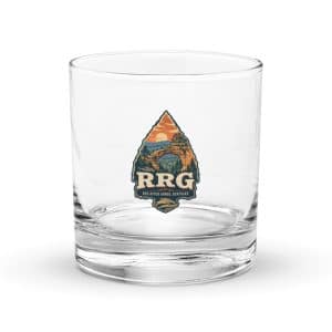 Red River Gorge Rocks Glass: RRG, Scenic Shield Badge - 10.5 oz - Main
