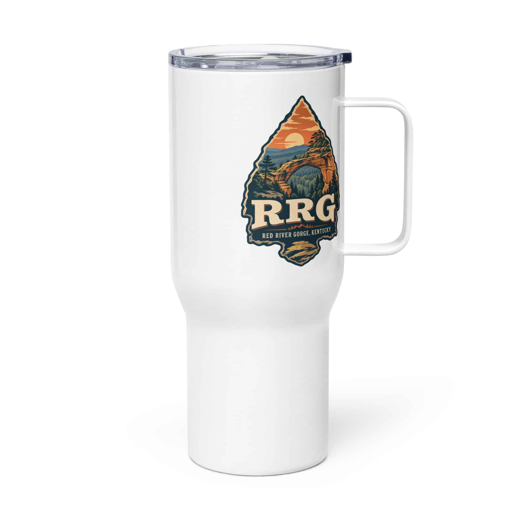 Red River Gorge Travel Mug: RRG, Scenic Shield Badge
