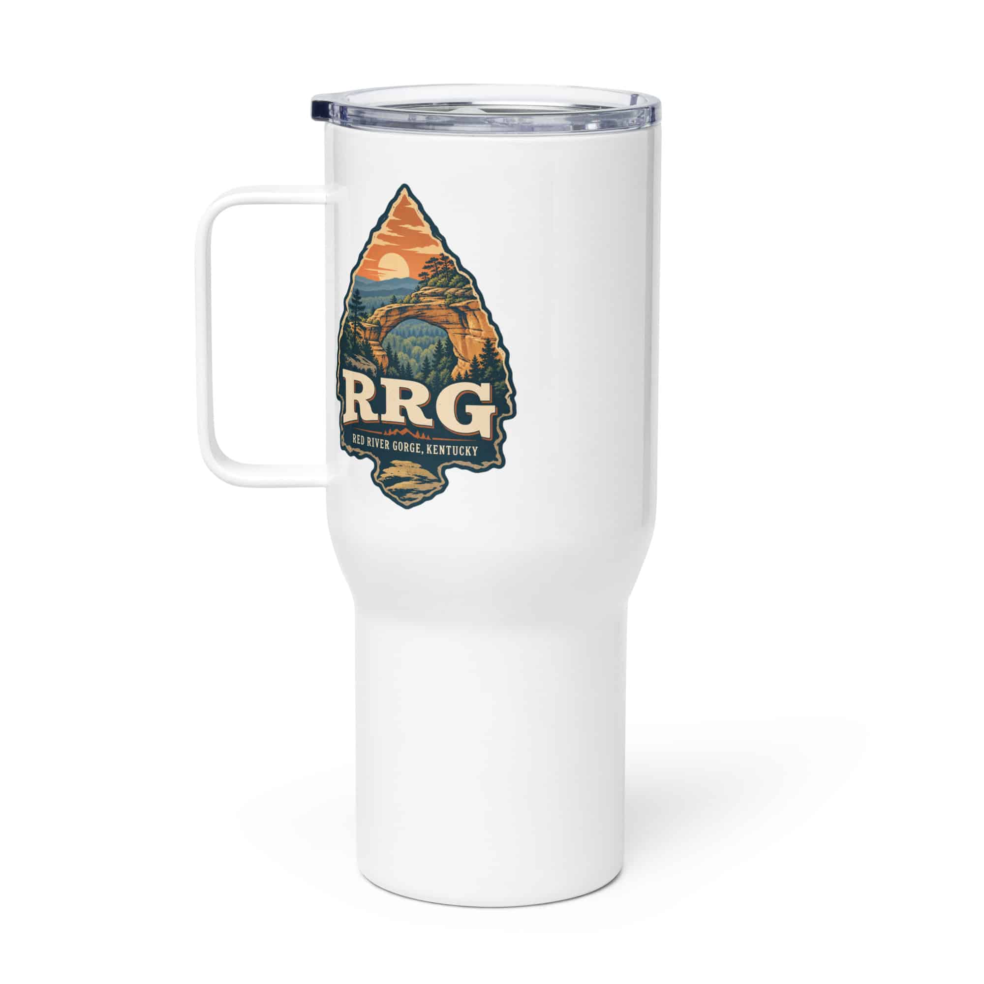 Red River Gorge Travel Mug: RRG, Scenic Shield Badge
