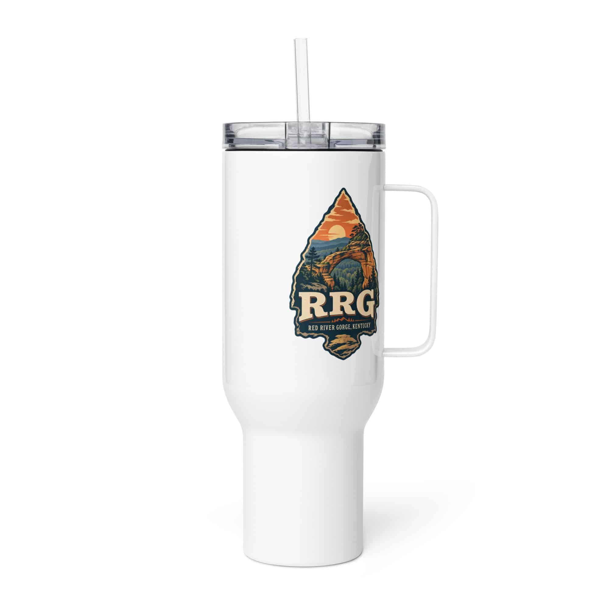 Red River Gorge Travel Mug: RRG, Scenic Shield Badge