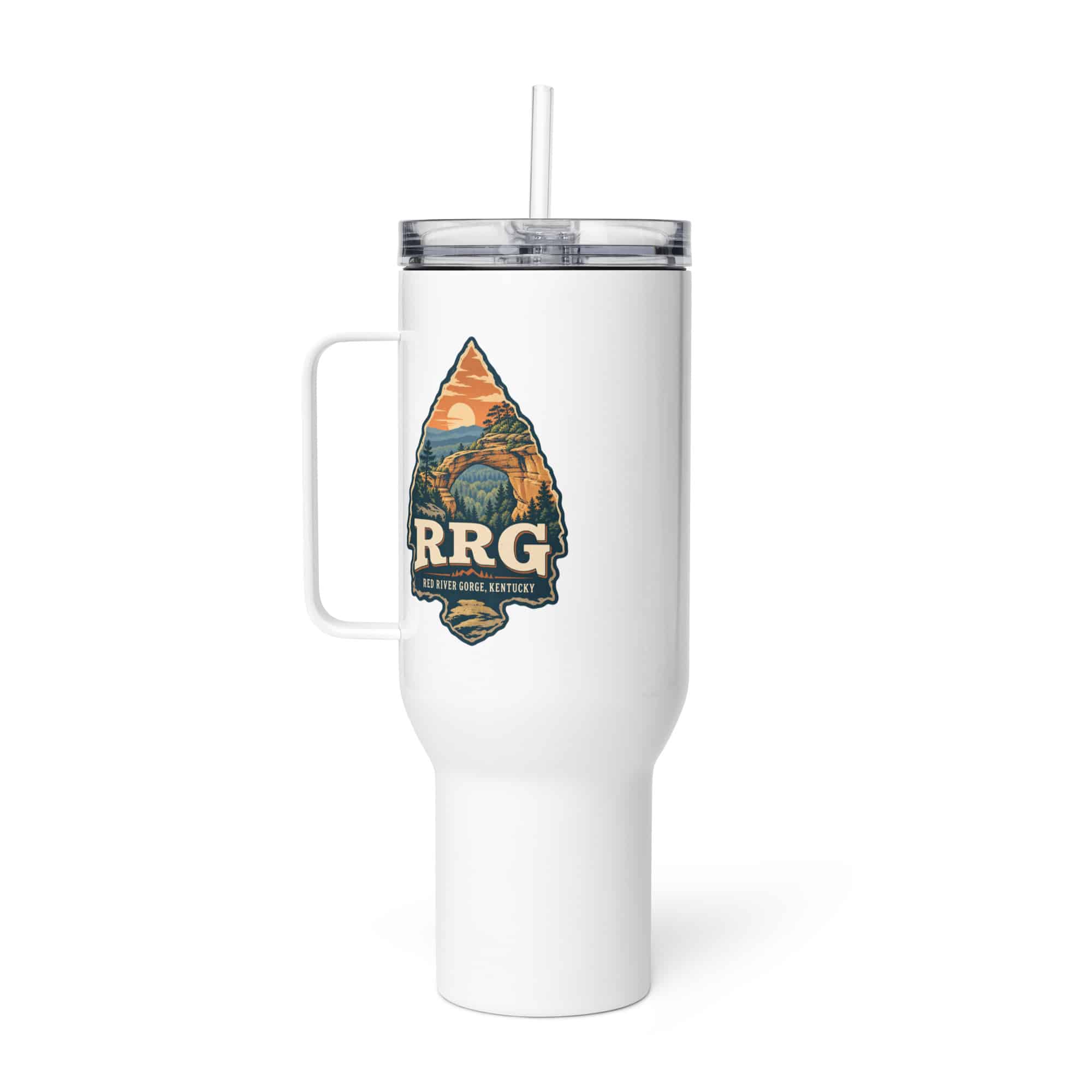 Red River Gorge Travel Mug: RRG, Scenic Shield Badge
