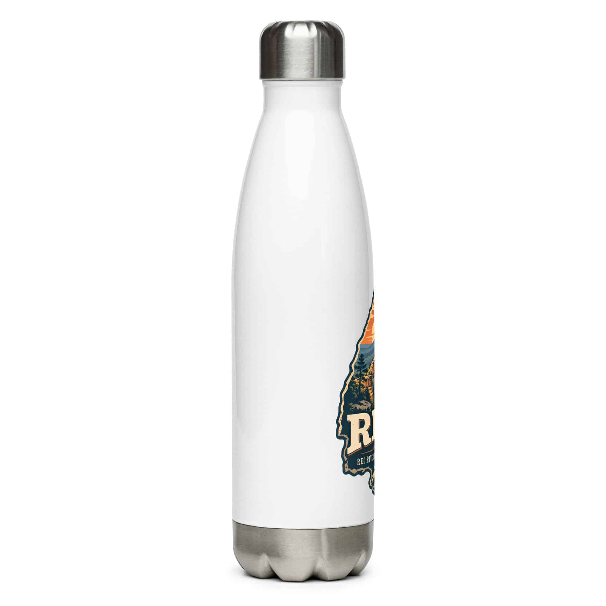 Red River Gorge Stainless Steel Water Bottle: RRG, Scenic Shield Badge