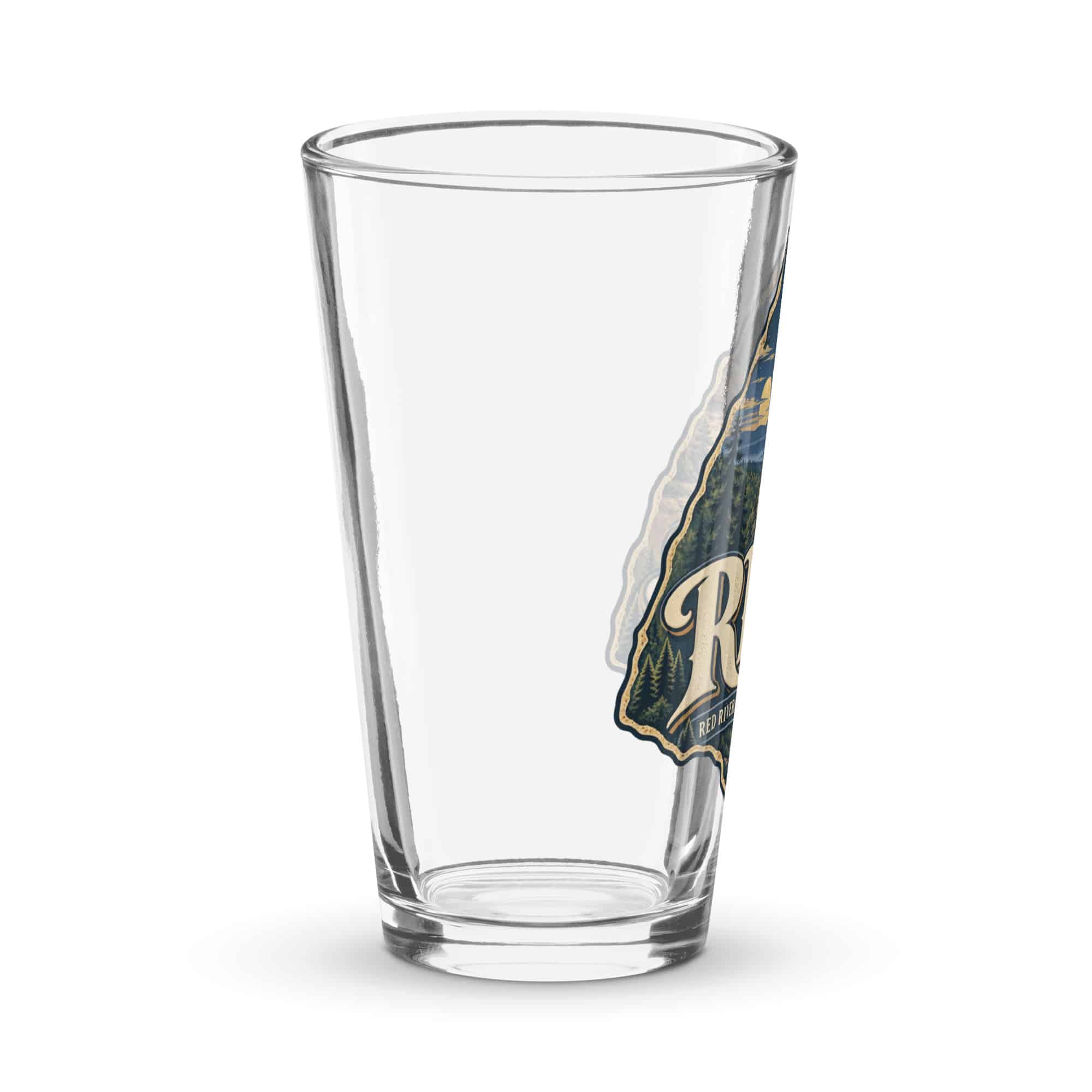 Red River Gorge Pint Glass: RRG, Woodland Scenic Lettering