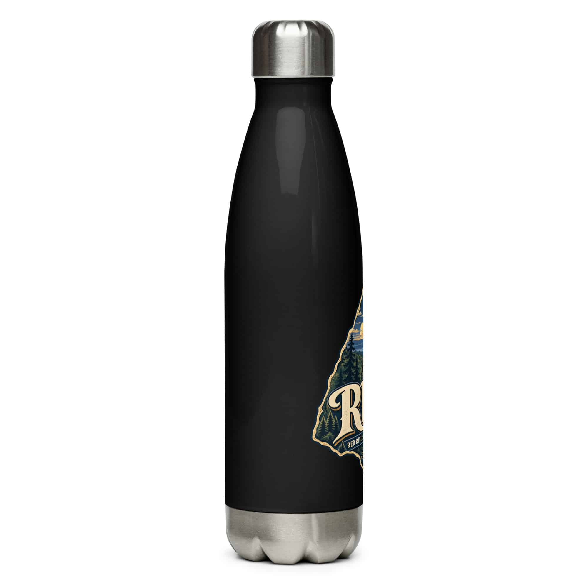 Red River Gorge Stainless Steel Water Bottle: RRG, Woodland Scenic Lettering