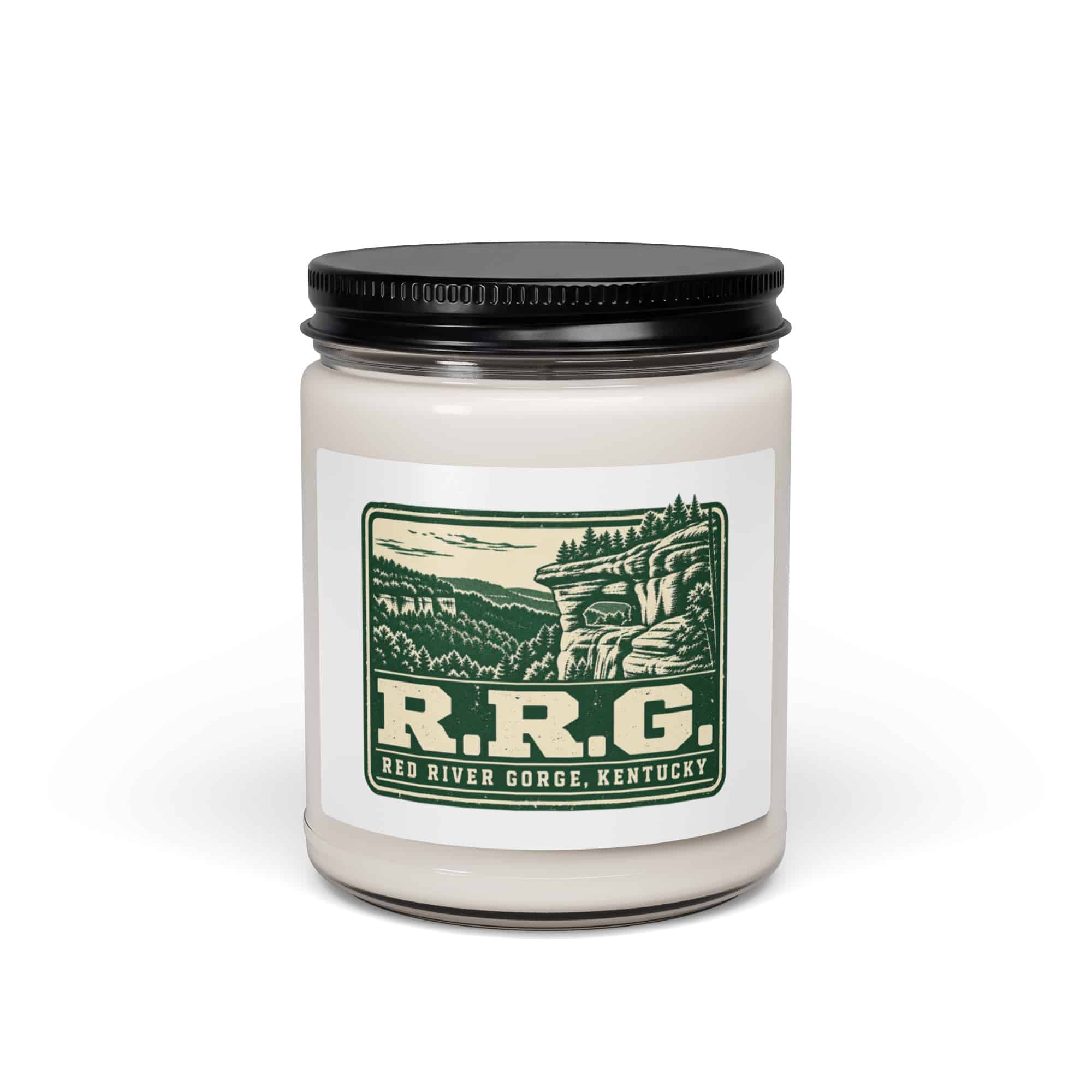 Red River Gorge Soy Wax Candle: R.R.G, Forest Ink Stamp