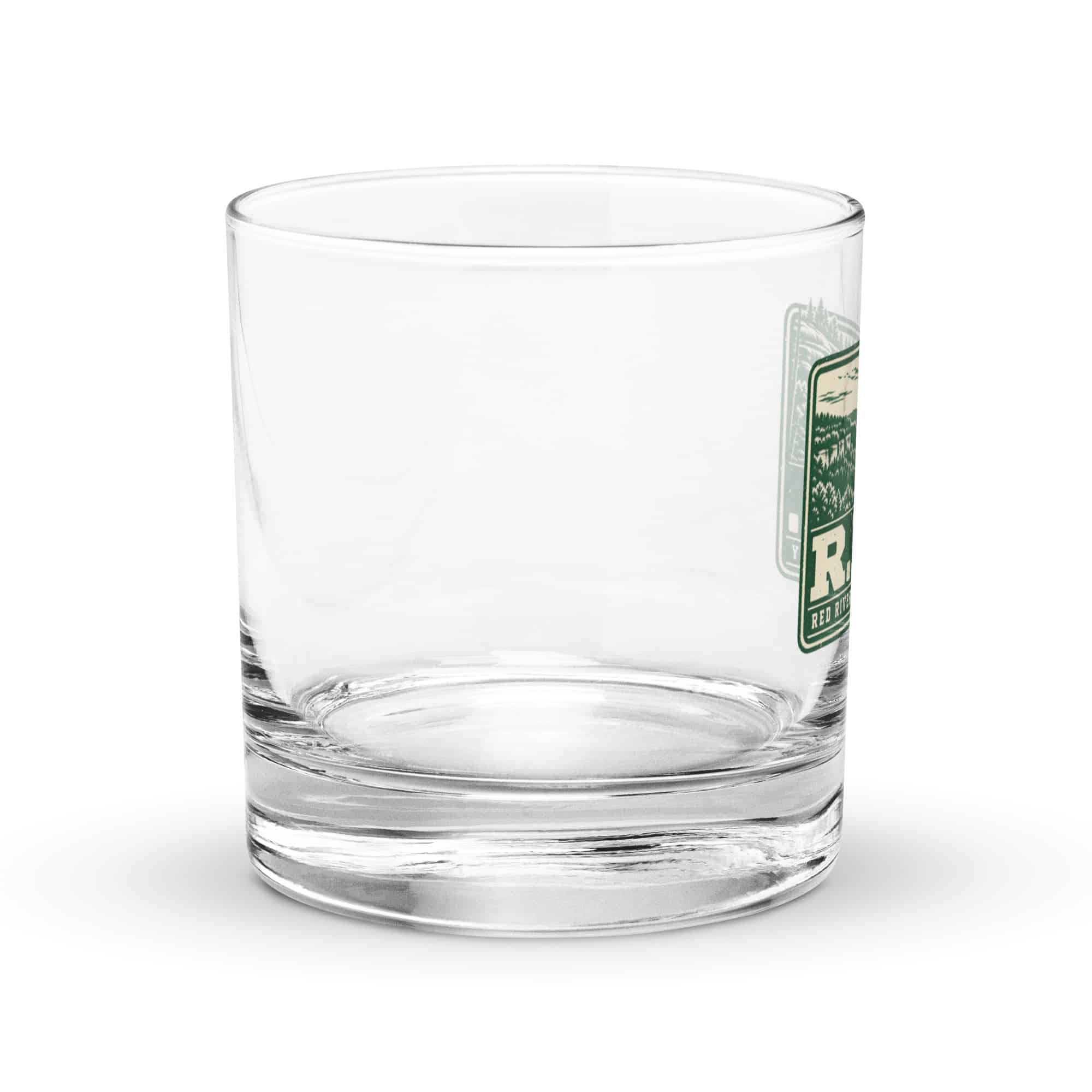 Red River Gorge Rocks Glass: R.R.G, Forest Ink Stamp