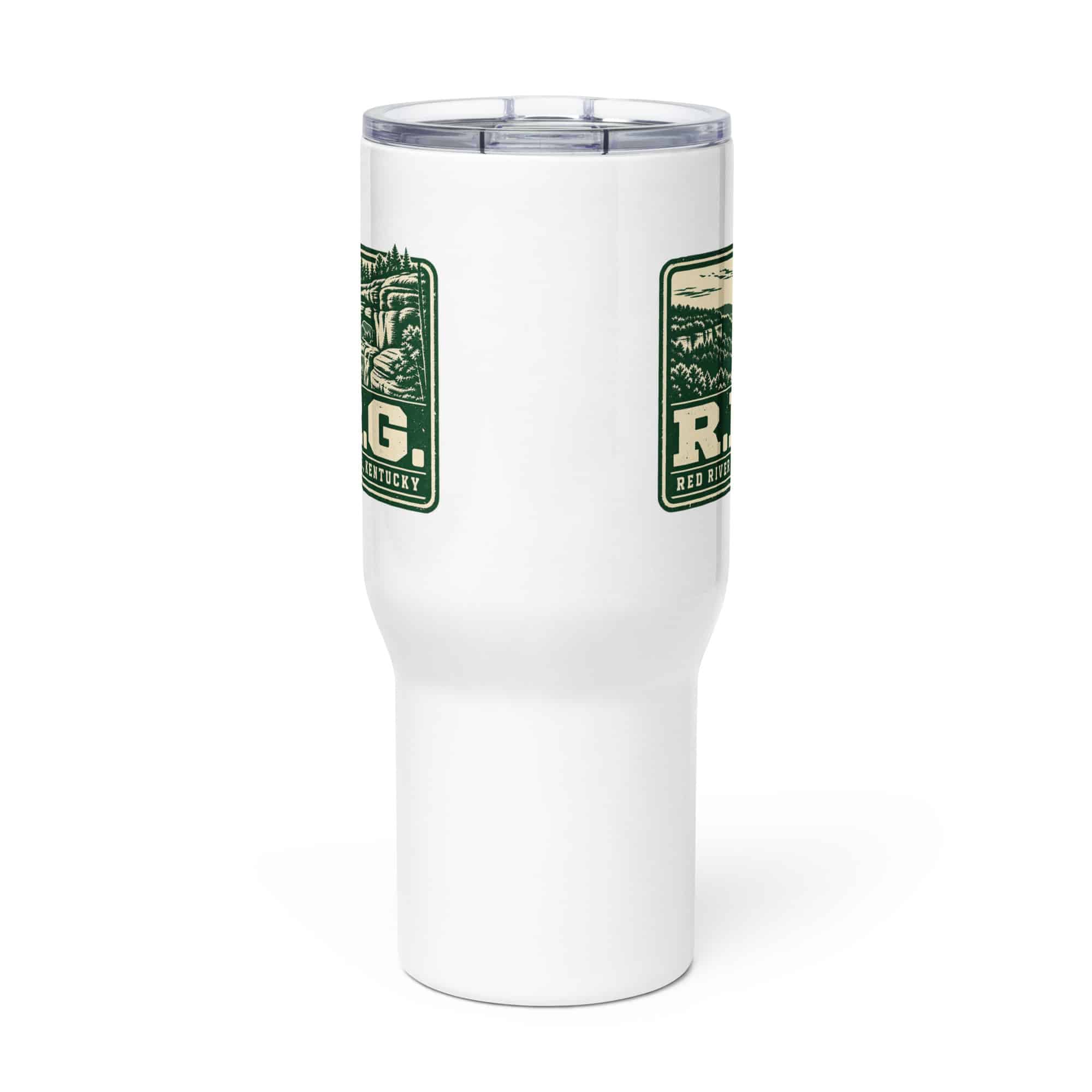 Red River Gorge Travel Mug: R.R.G, Forest Ink Stamp