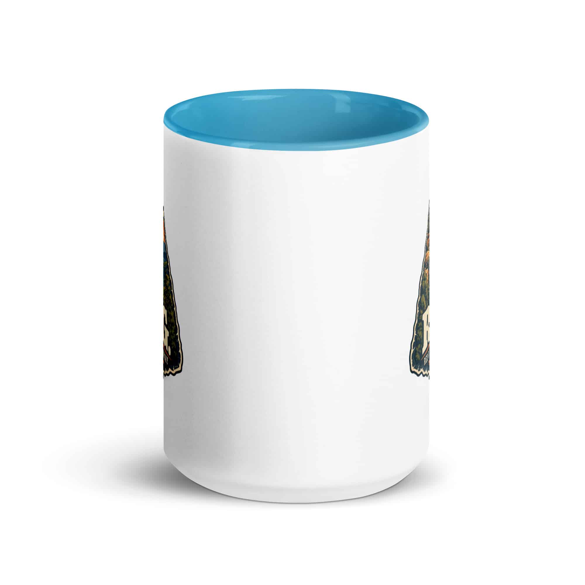 Red River Gorge Color Inside Coffee Mug: R.R.G, Scenic Shield Badge
