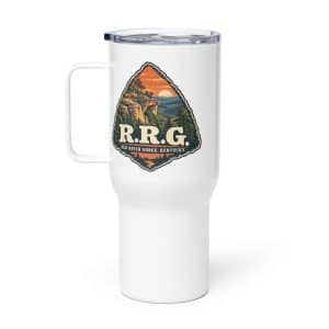 Red River Gorge Travel Mug: R.R.G, Scenic Shield Badge - 25 oz - Main